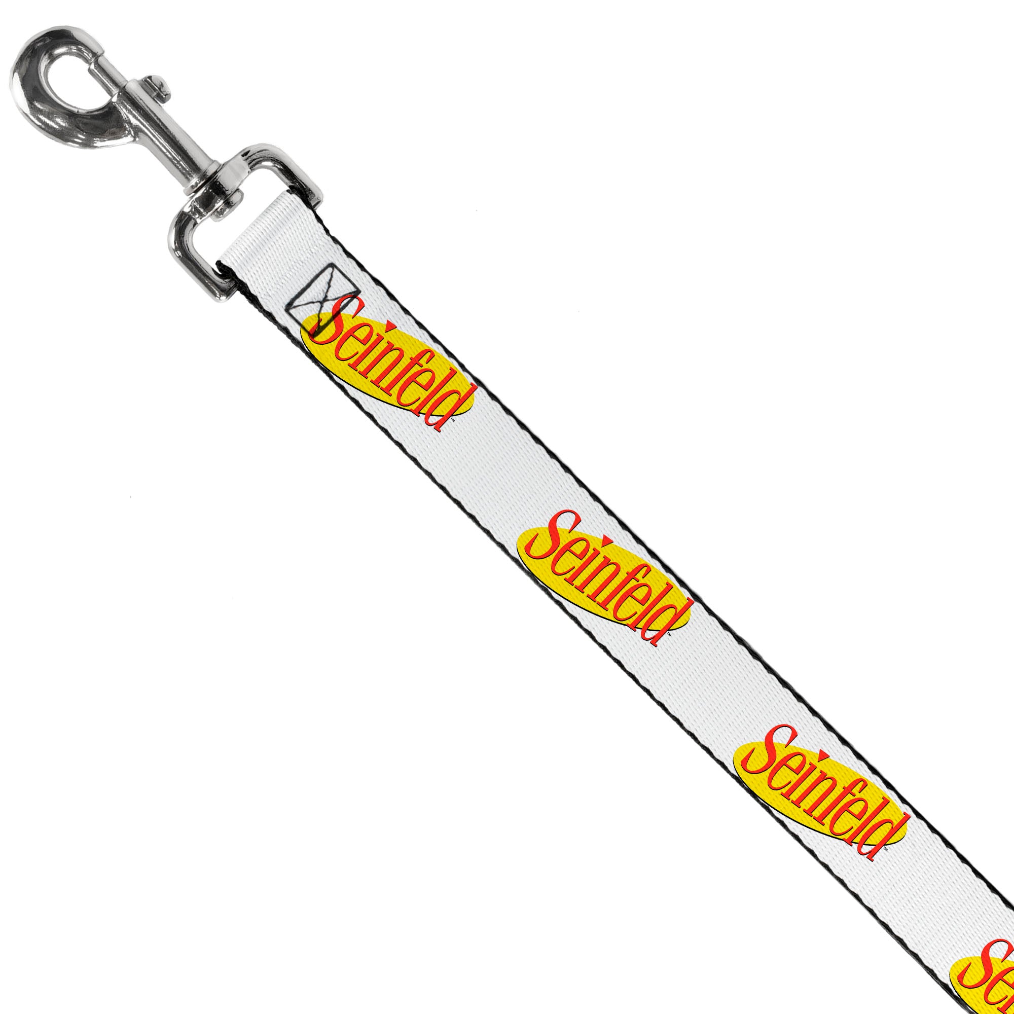 Dog Leash - SEINFELD Spotlight Logo White/Yellow/Red Dog Leashes Seinfeld