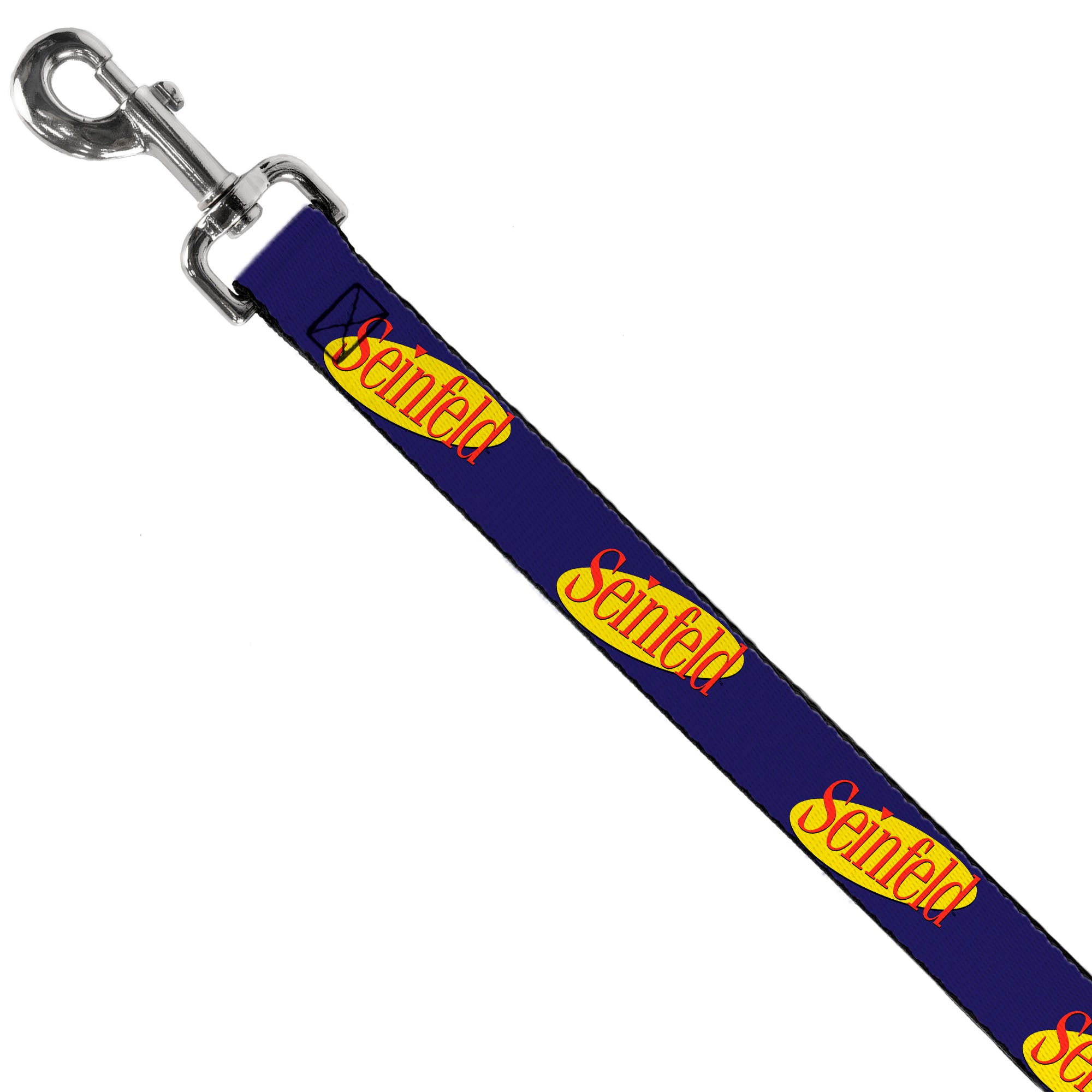 Dog Leash - SEINFELD Spotlight Logo Navy/Yellow/Red Dog Leashes Seinfeld