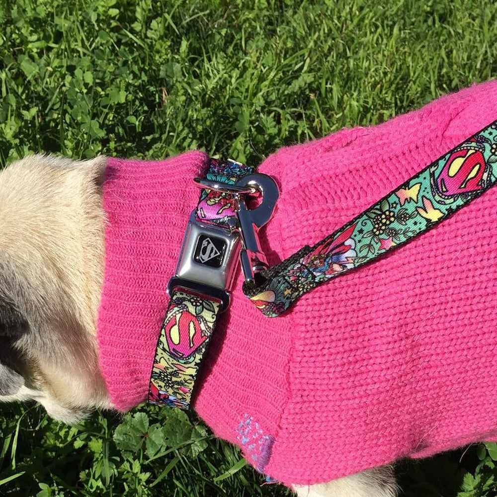 Dog Leash - Supergirl Tattoo Scene Dog Leashes DC Comics