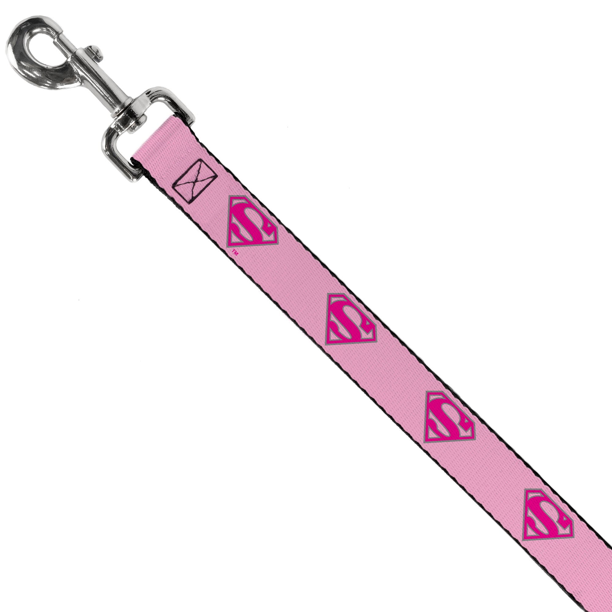 Dog Leash - Superman Shield Pink Dog Leashes DC Comics