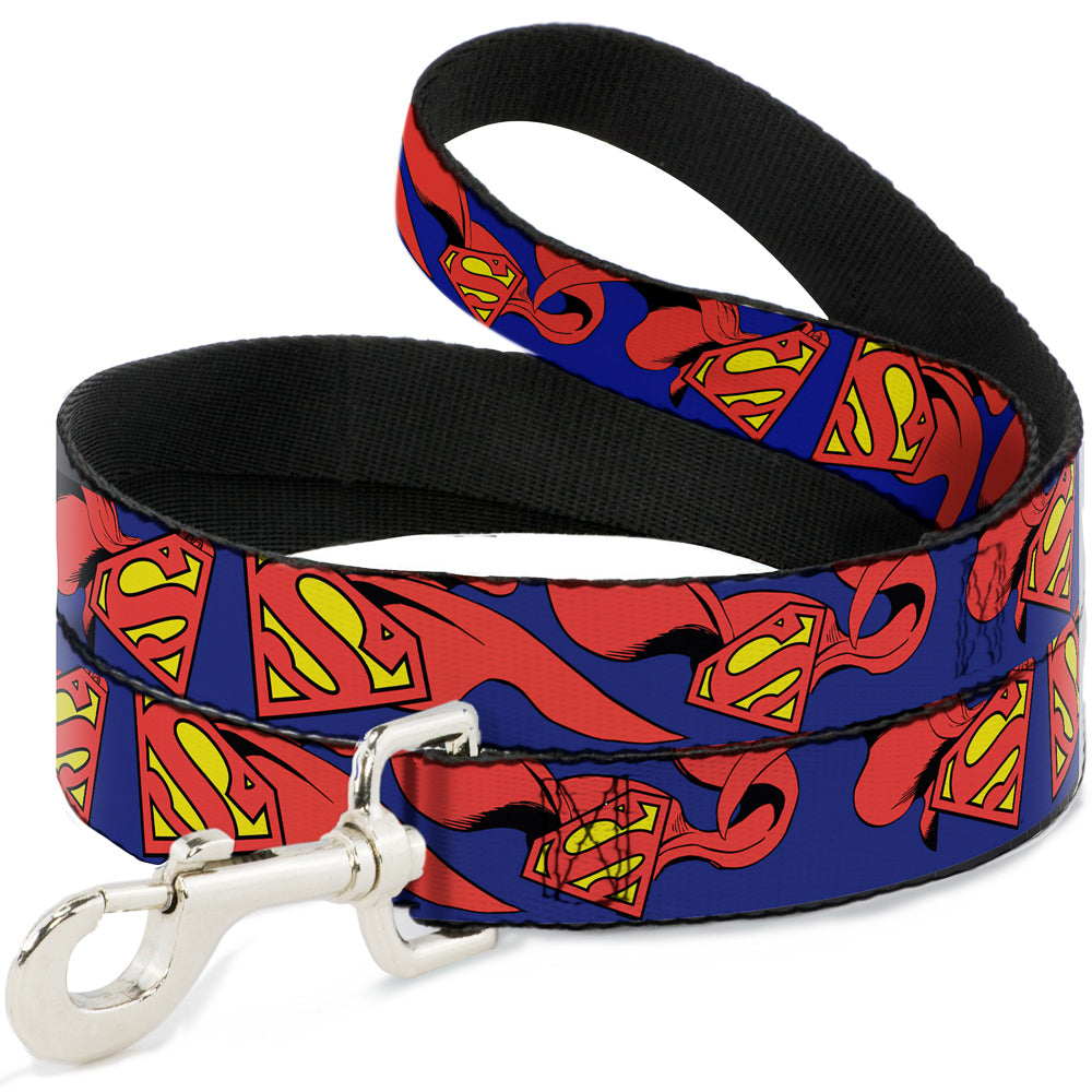 Dog Leash - Superman Shield w/Cape Dog Leashes DC Comics