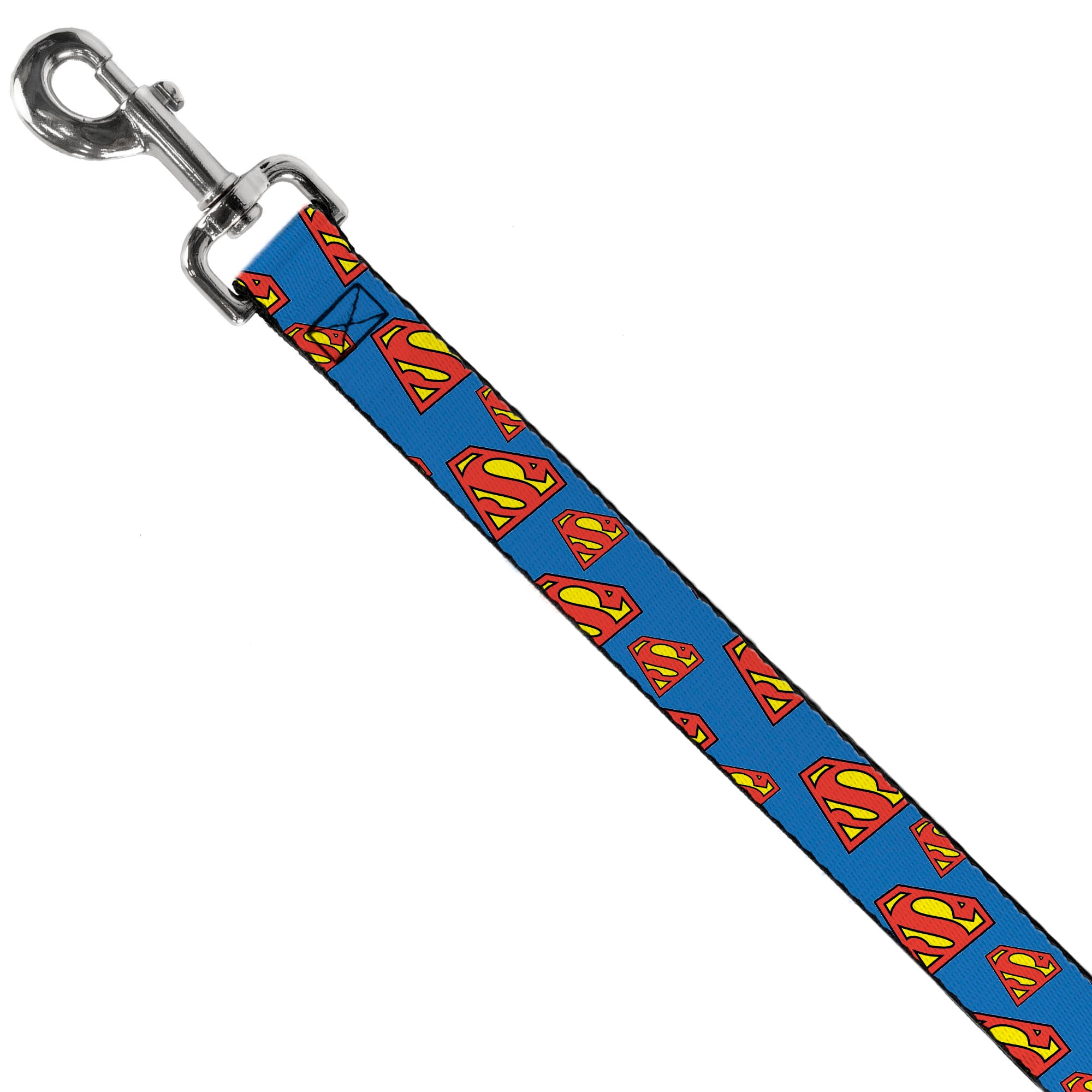 Dog Leash - Super Shield Diagonal Royal Blue/Red Dog Leashes DC Comics