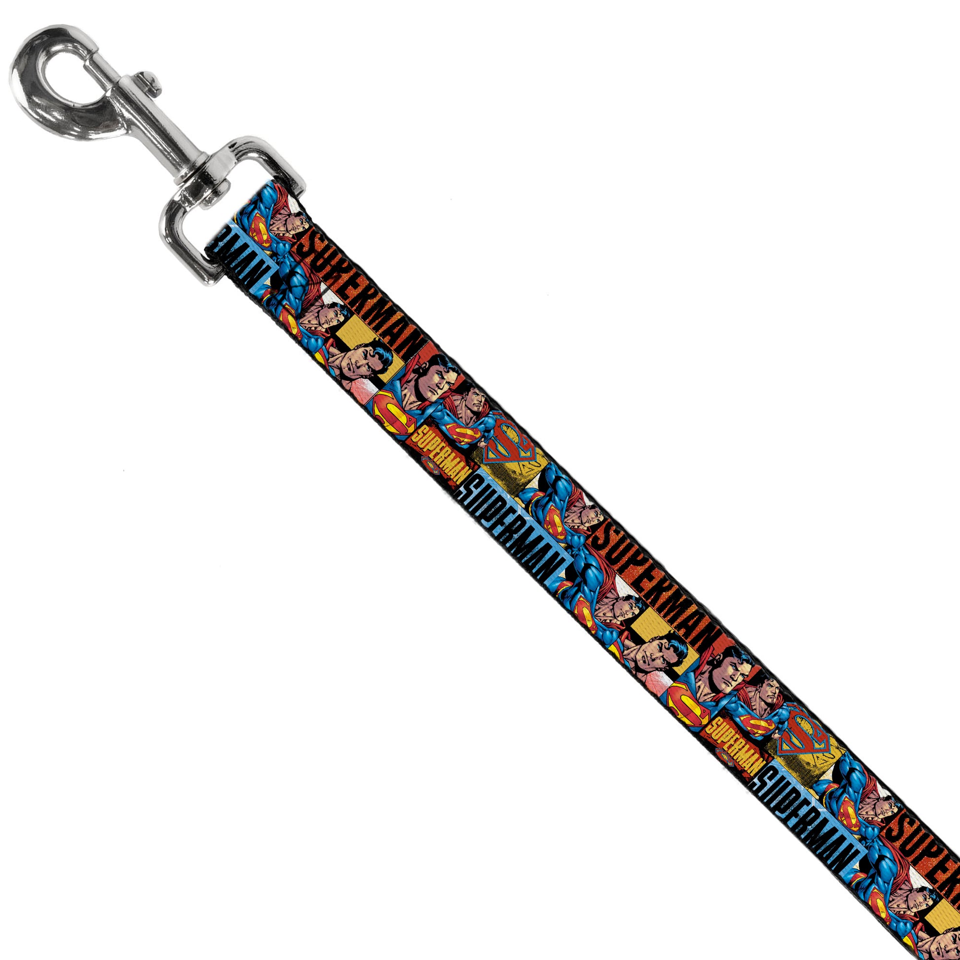 Dog Leash - SUPERMAN Action Blocks Red/Blue Dog Leashes DC Comics