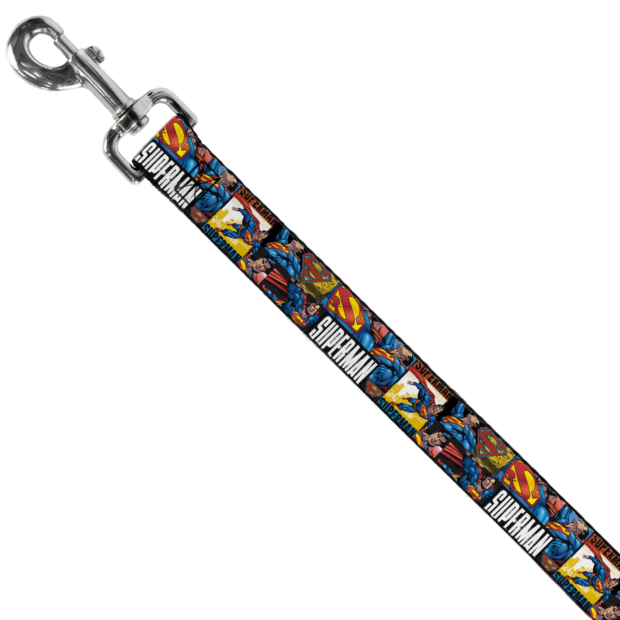 Dog Leash - SUPERMAN Action Blocks White Dog Leashes DC Comics