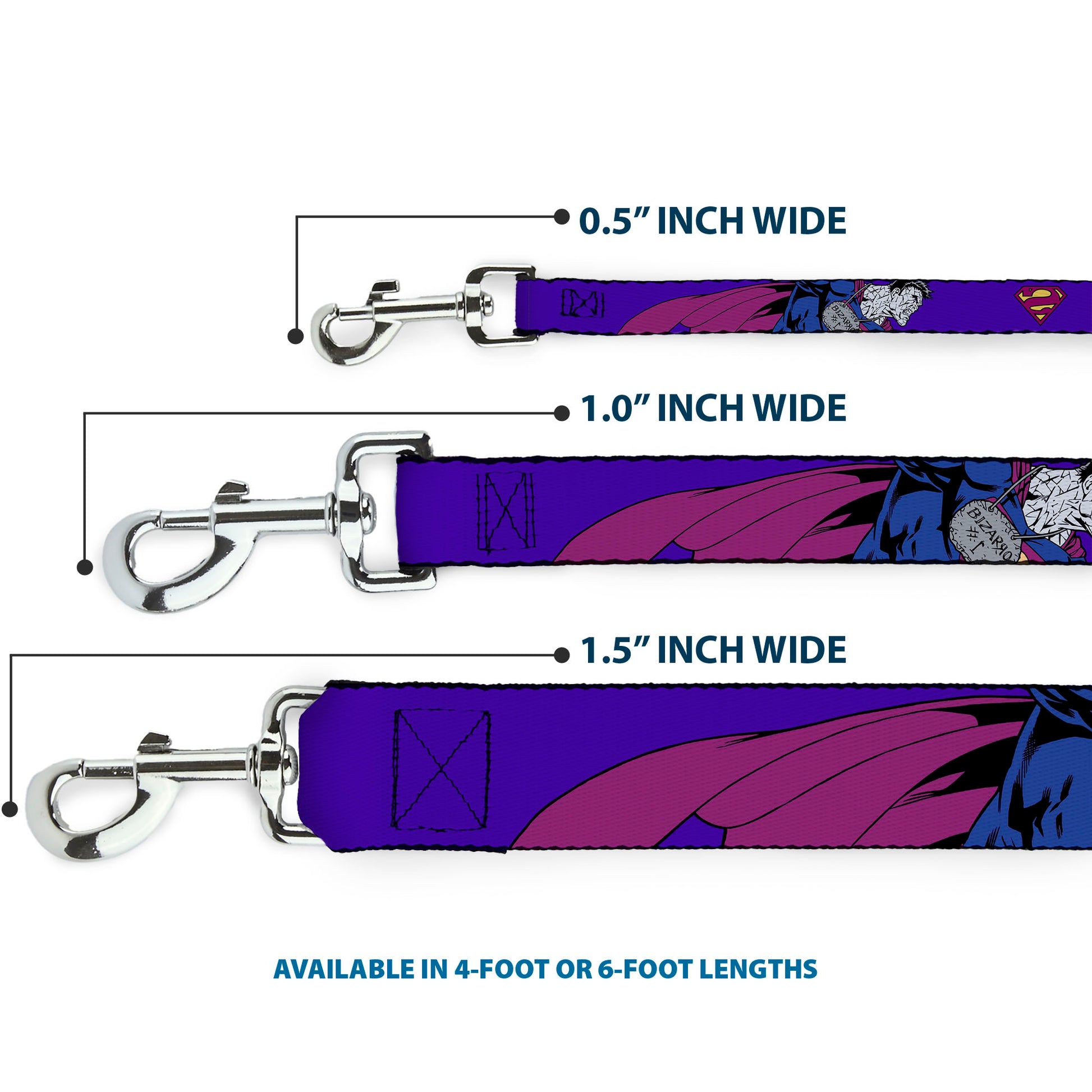 Dog Leash - Bizzaro Logo w/Bizzaro Pose Dog Leashes DC Comics