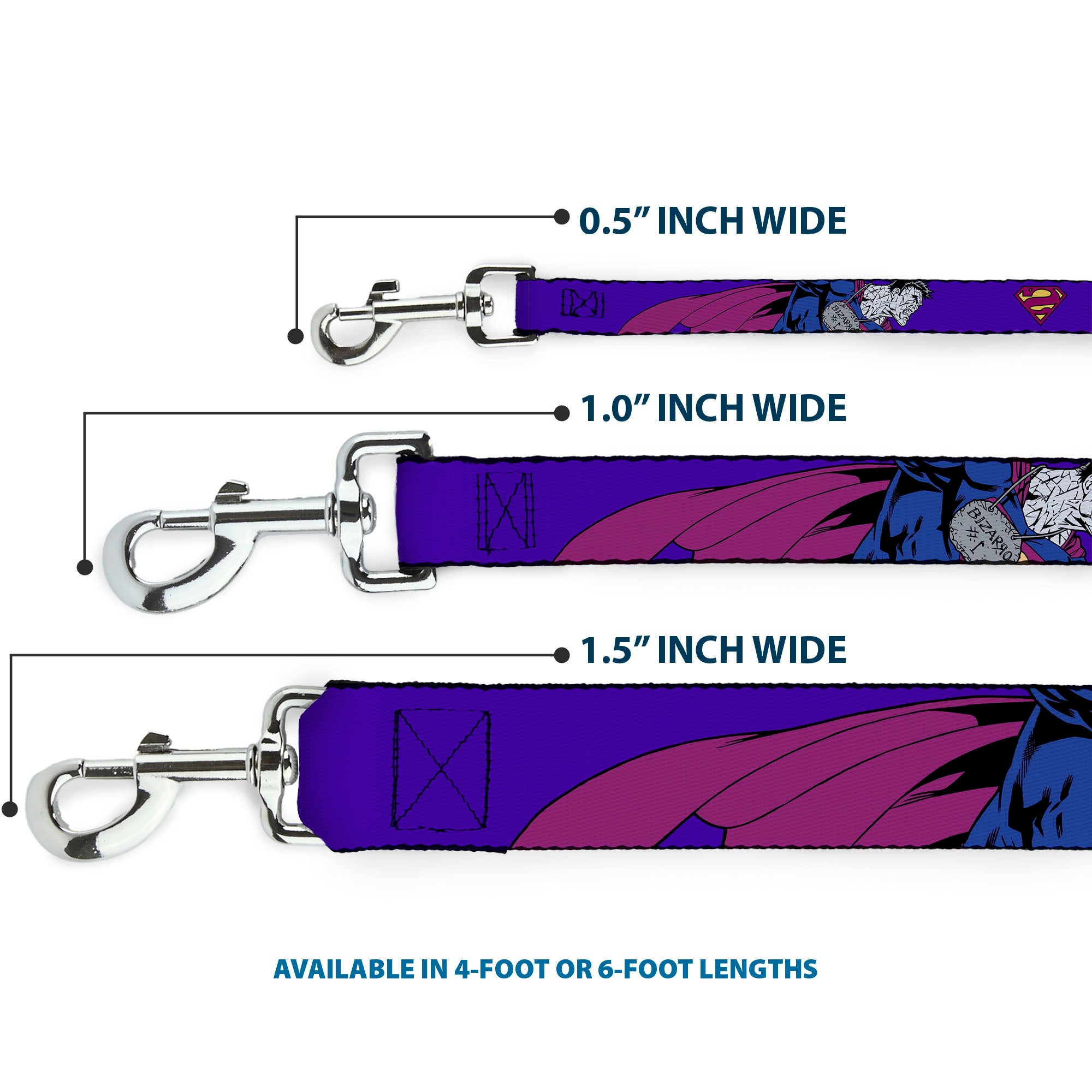 Dog Leash - Bizzaro Logo w/Bizzaro Pose Dog Leashes DC Comics