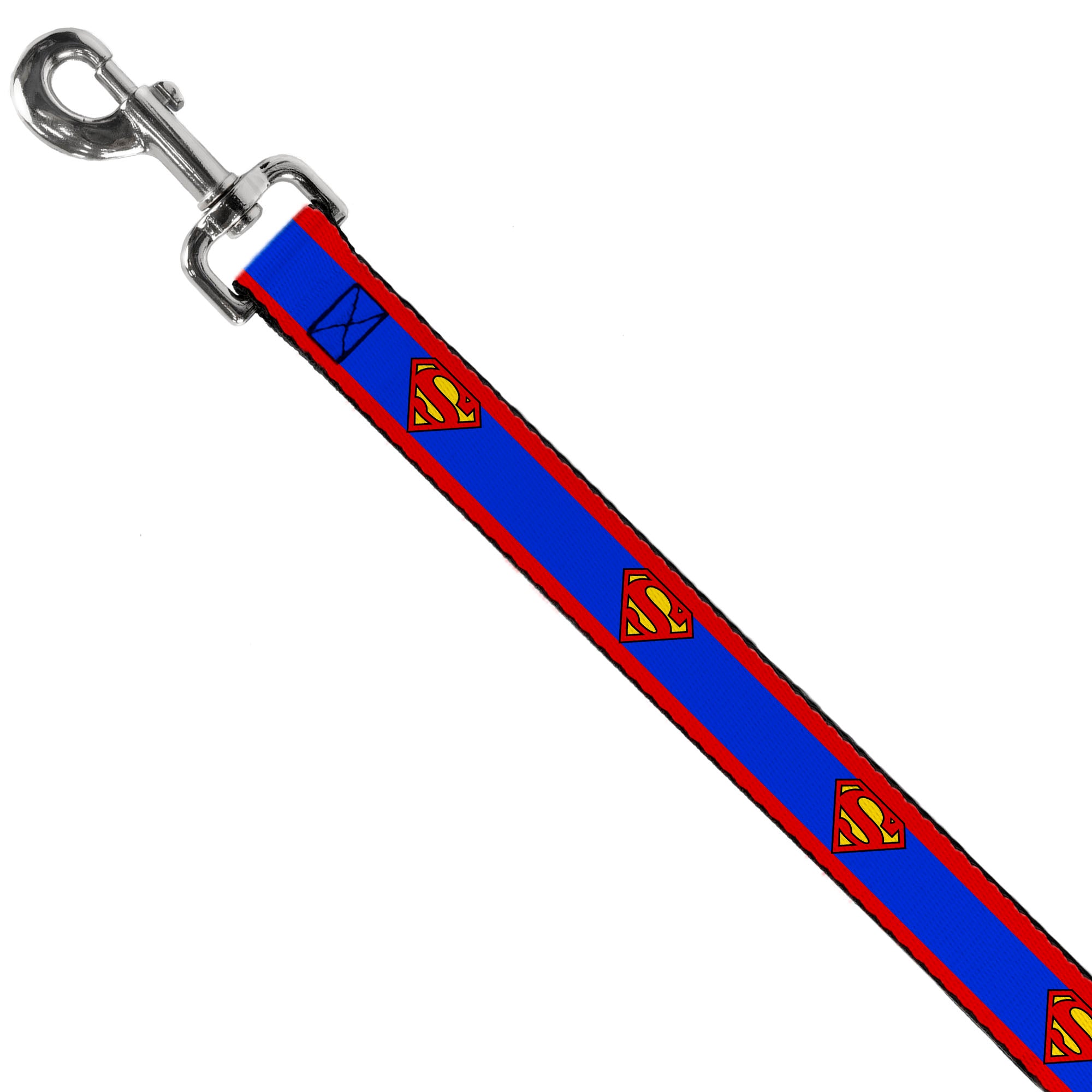Dog Leash - Superman Shield/Stripe Red/Blue Dog Leashes DC Comics