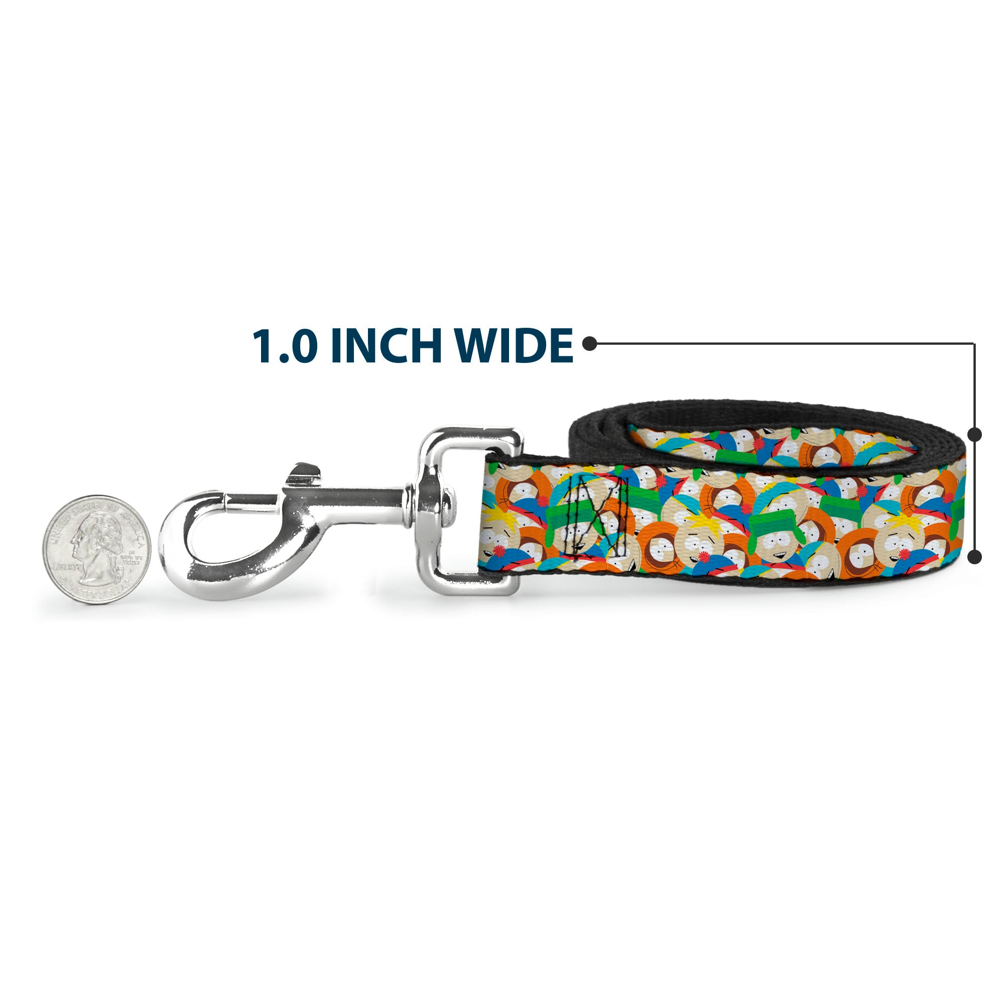 Dog Leash - South Park Boys Expressions Stacked Dog Leashes South Park
