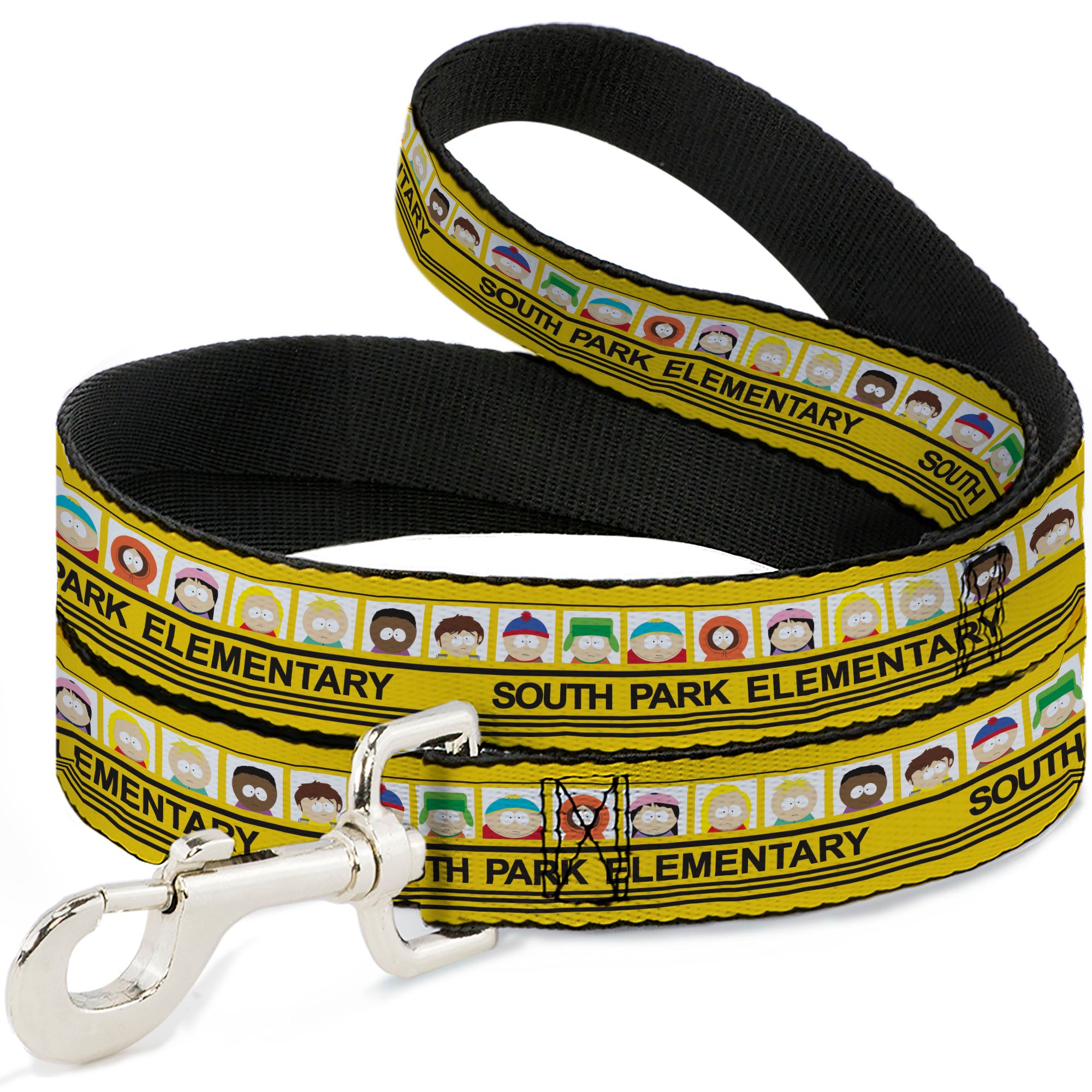 Dog Leash - SOUTH PARK ELEMENTARY School Bus Characters Pose Yellow Dog Leashes South Park