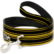 Dog Leash - SUPER BEE Logo/Stripes Black/Yellow/White Dog Leashes Dodge