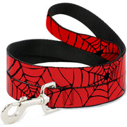Dog Leash - Spiderweb Red/Black Dog Leashes Marvel Comics