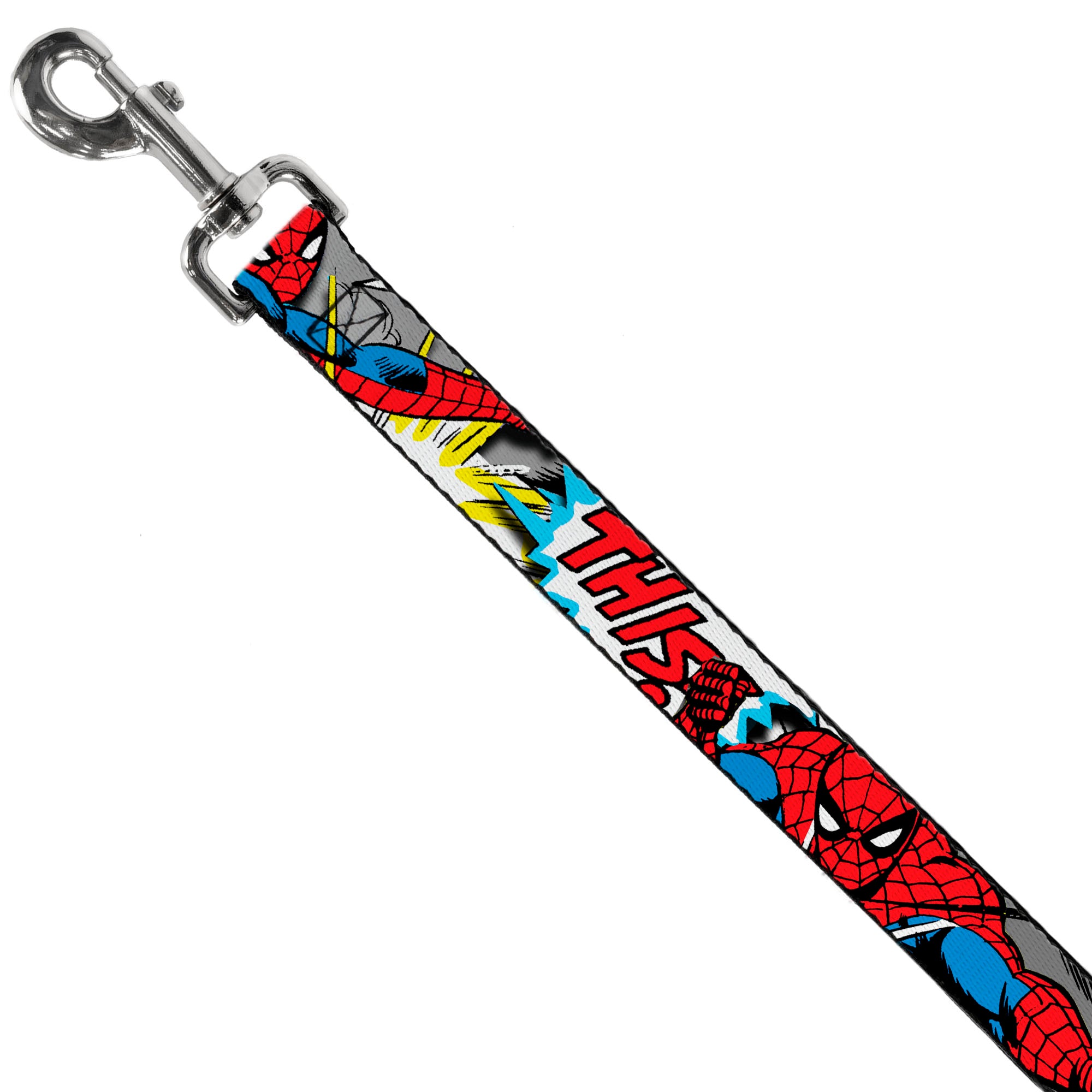 Dog Leash - Spider-Man w/Action Verbiage Dog Leashes Marvel Comics