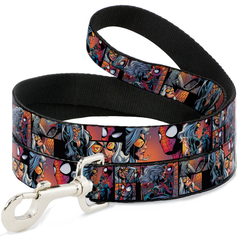 Dog Leash - Spider-Man & Black Cat Scene Blocks Dog Leashes Marvel Comics