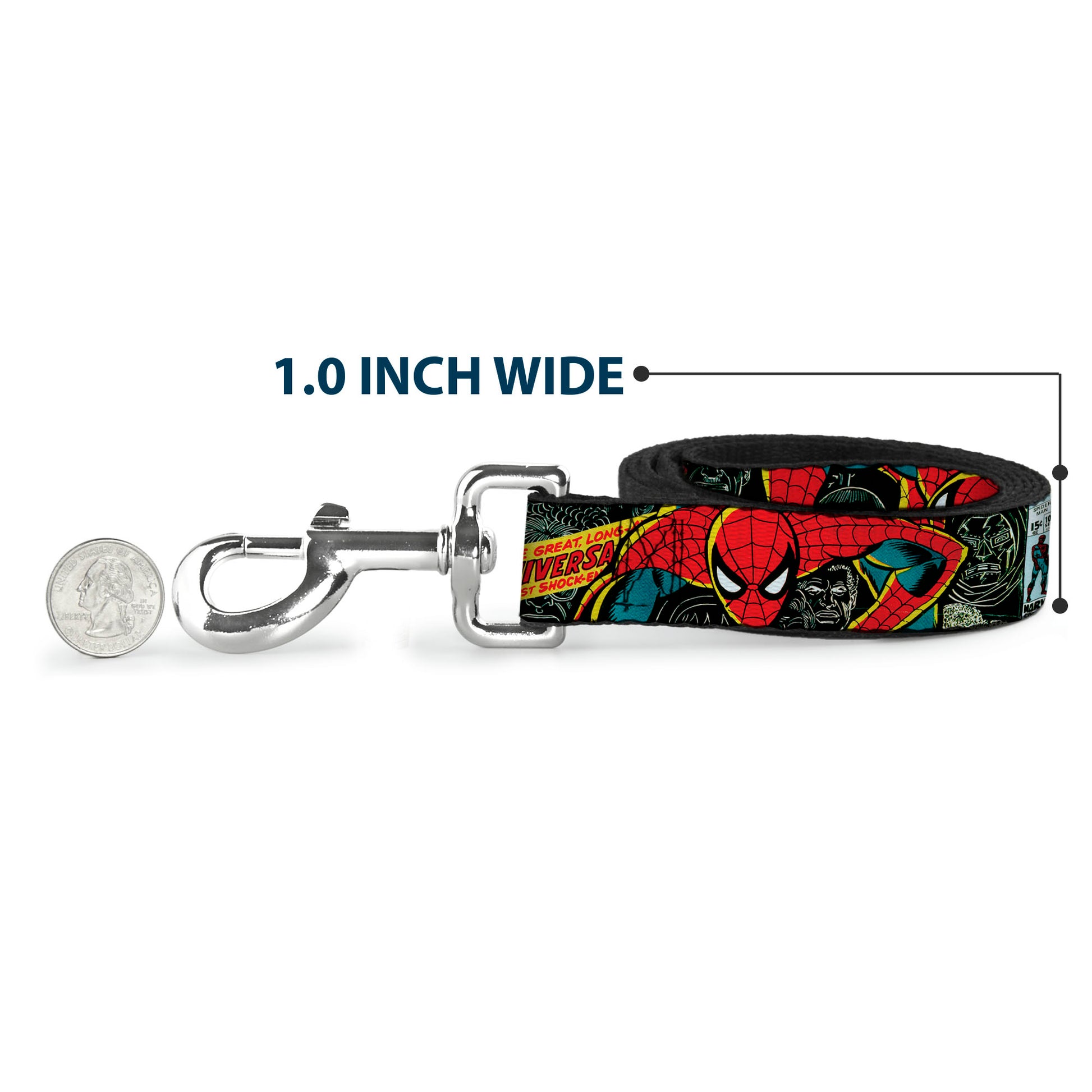 Dog Leash - THE AMAZING SPIDER-MAN 100th ANNIVERSARY Cover Dog Leashes Marvel Comics