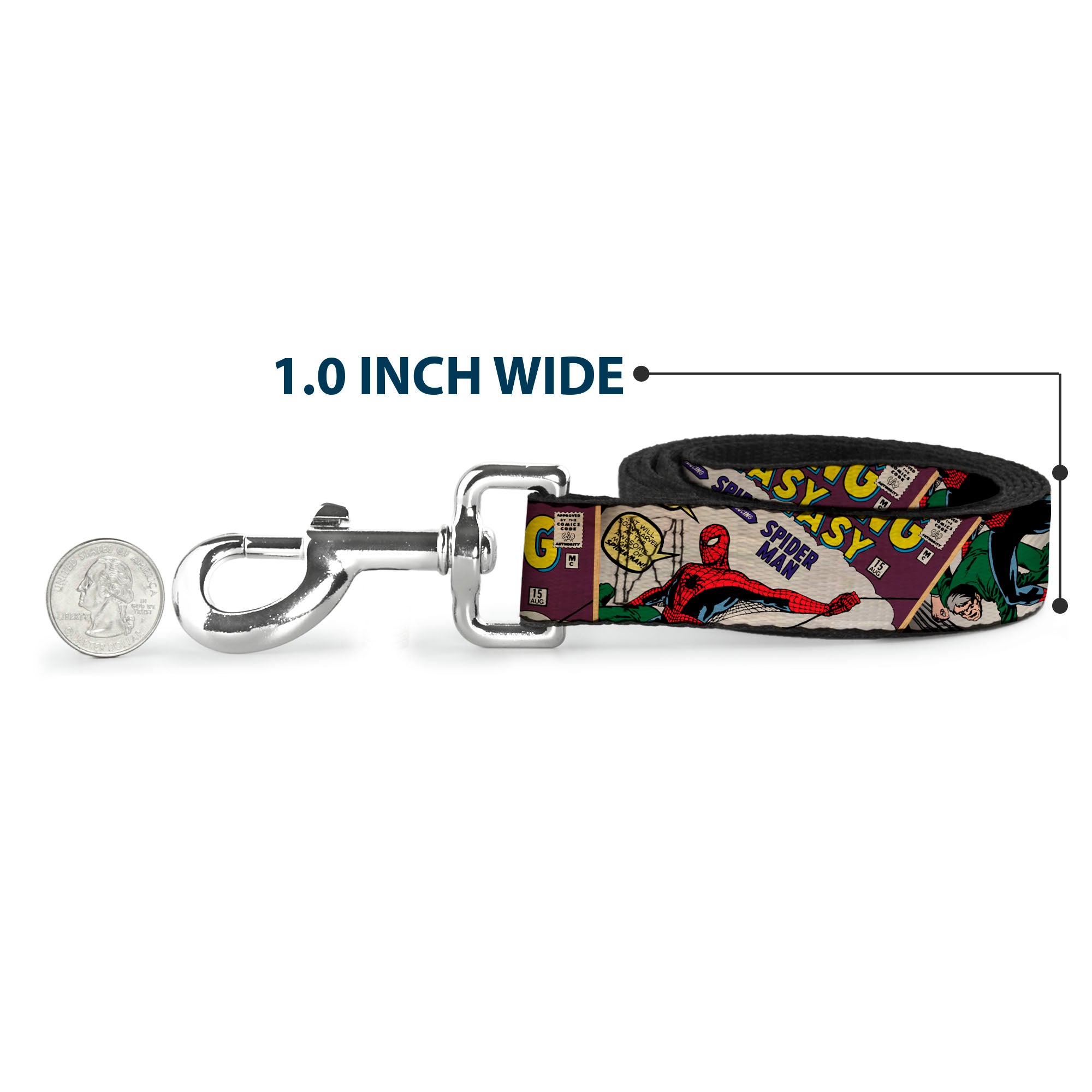 Dog Leash - Spider-Man AMAZING FANTASY Cover Pose Dog Leashes Marvel Comics
