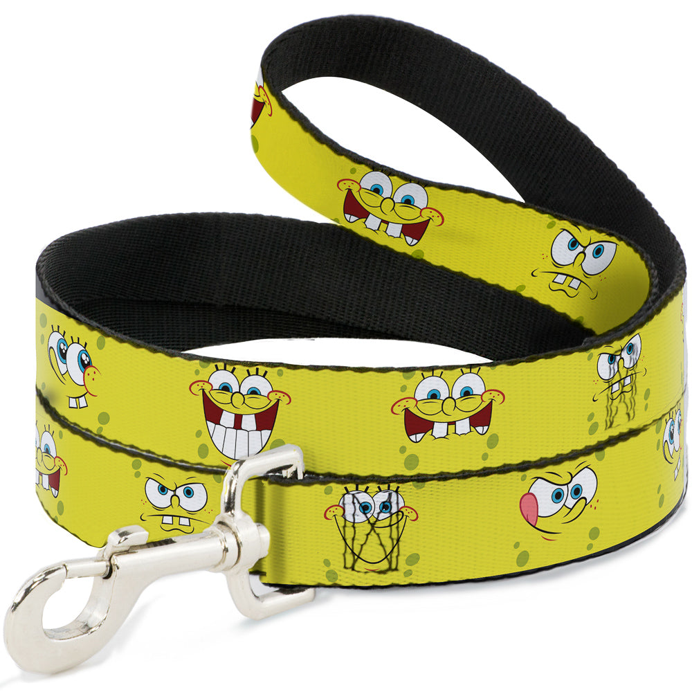 Dog Leash - SpongeBob Expressions Yellow Dog Leashes SpongeBob SquarePants