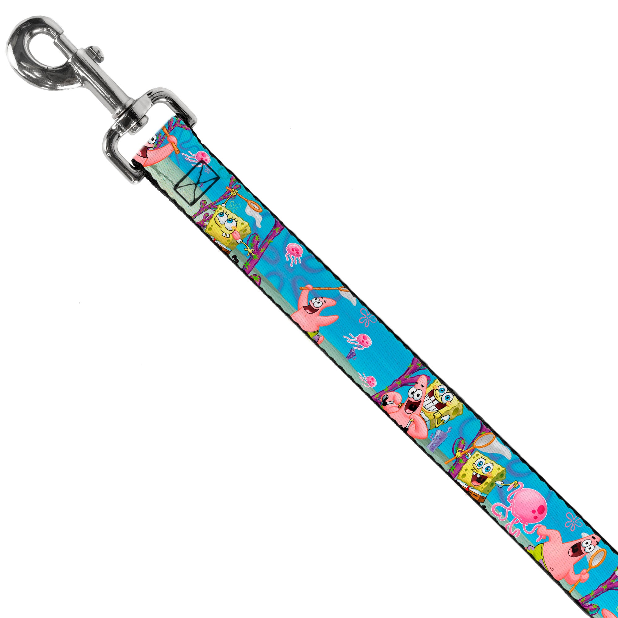Dog Leash - SpongeBob & Patrick Starfish Jellyfishing Scenes Dog Leashes SpongeBob SquarePants