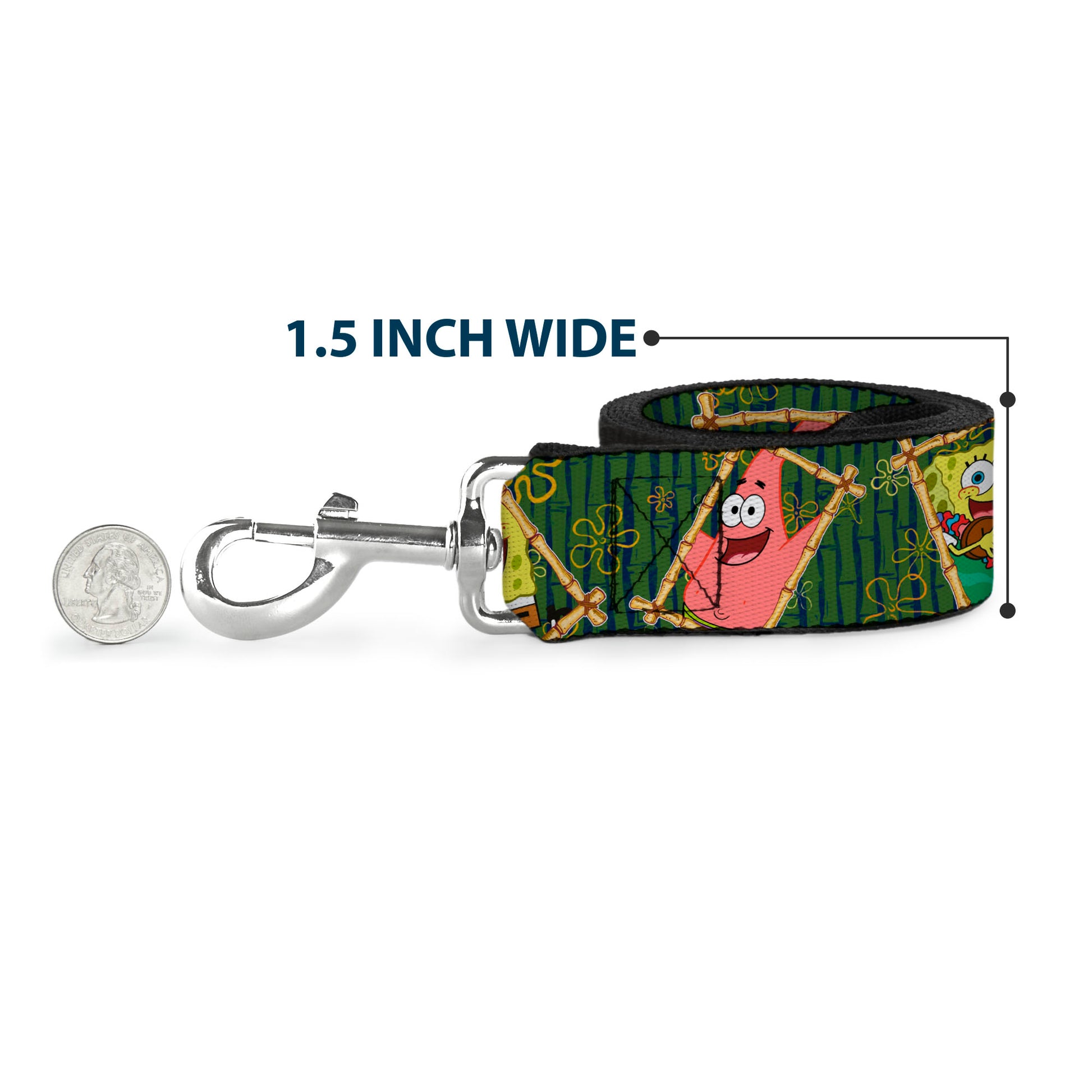 Dog Leash - SpongeBob & Patrick Starfish Bamboo Frames/Logo Dog Leashes SpongeBob SquarePants