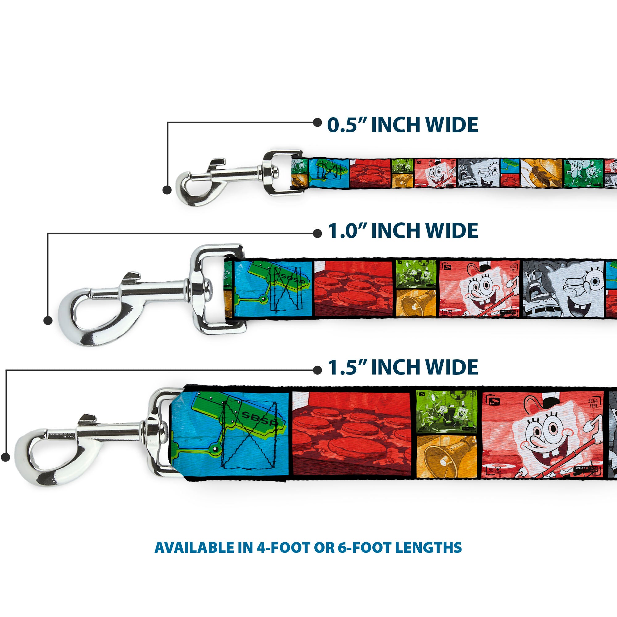 Dog Leash - Krusty Krab's Cam Scene Blocks Dog Leashes SpongeBob SquarePants