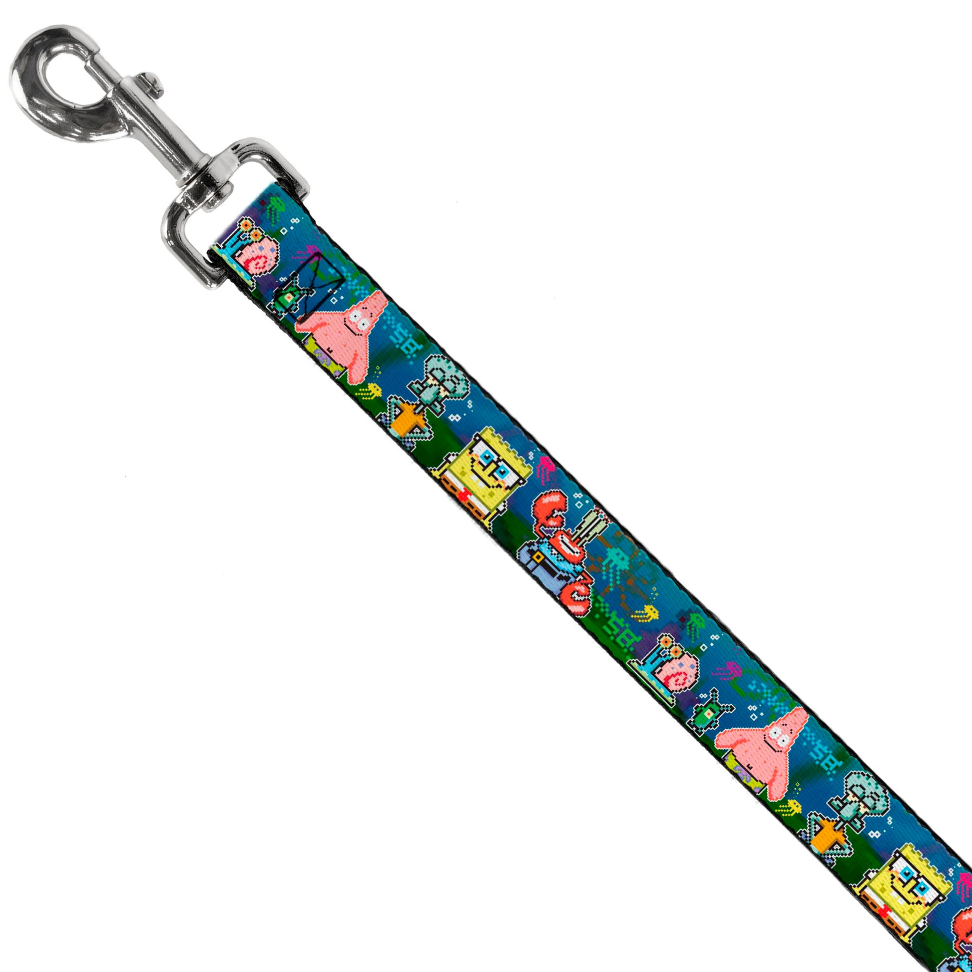 Dog Leash - SpongeBob & Friends 8-Bit Scene Dog Leashes SpongeBob SquarePants