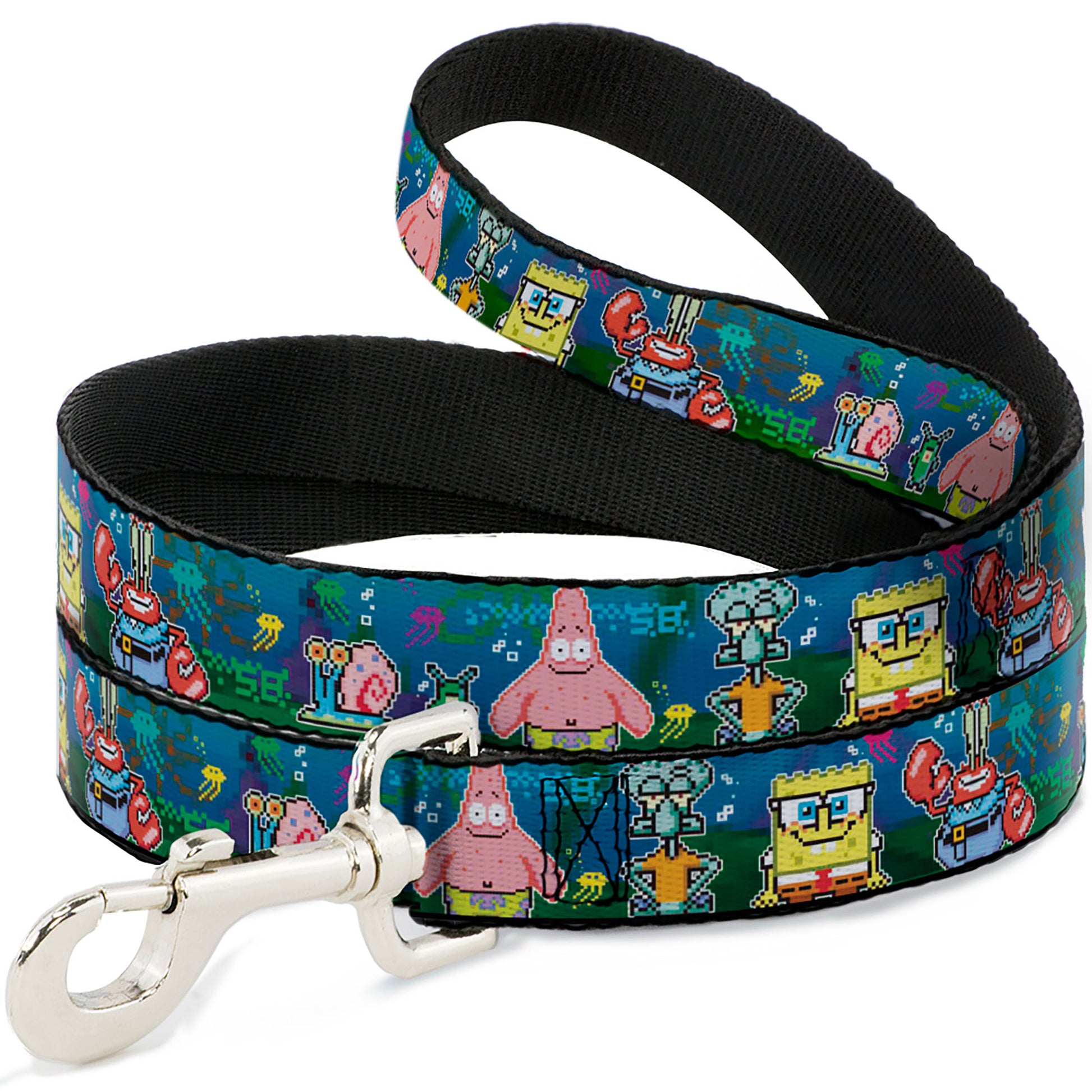 Dog Leash - SpongeBob & Friends 8-Bit Scene Dog Leashes SpongeBob SquarePants