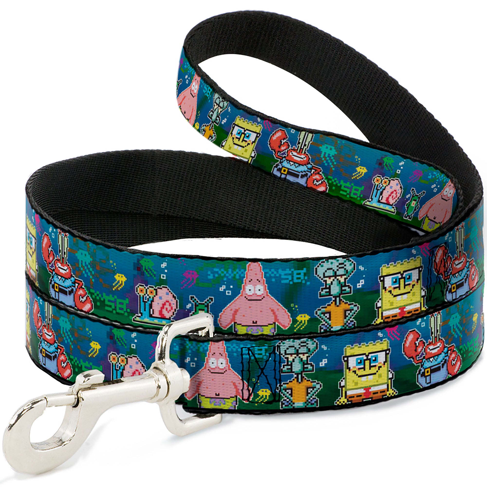 Dog Leash - SpongeBob & Friends 8-Bit Scene Dog Leashes SpongeBob SquarePants