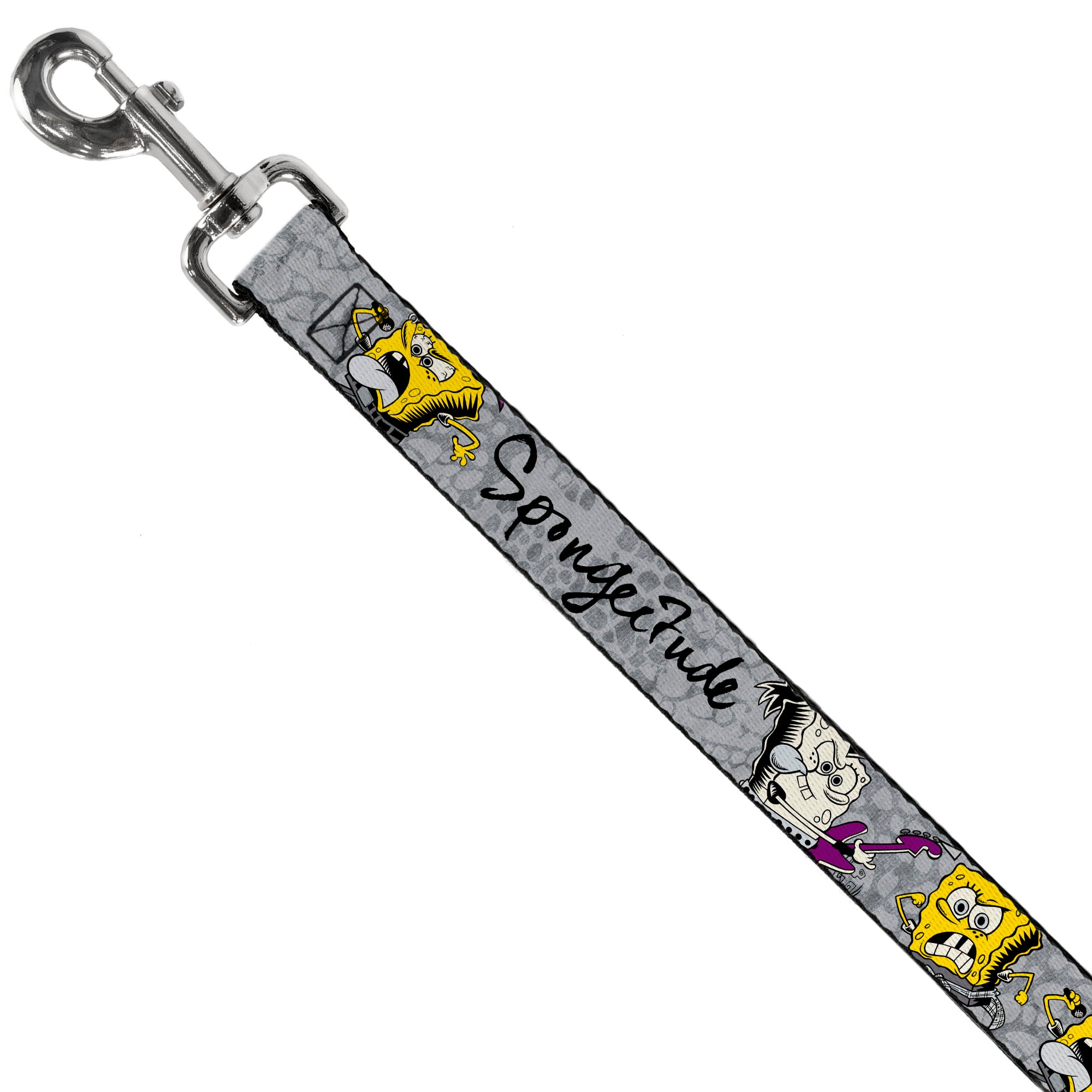 Dog Leash - SpongeBob 3-Poses SPONGEITUDE Grays/Black Dog Leashes SpongeBob SquarePants