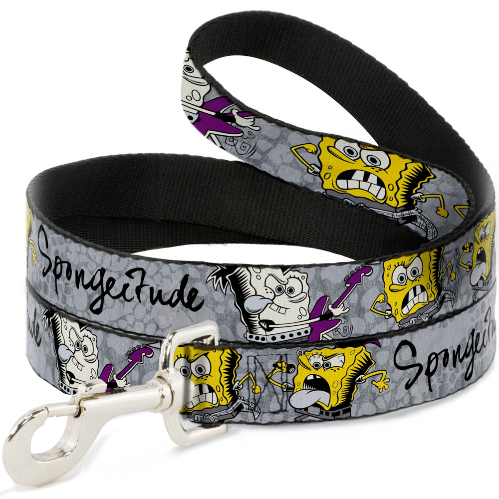 Dog Leash - SpongeBob 3-Poses SPONGEITUDE Grays/Black Dog Leashes SpongeBob SquarePants