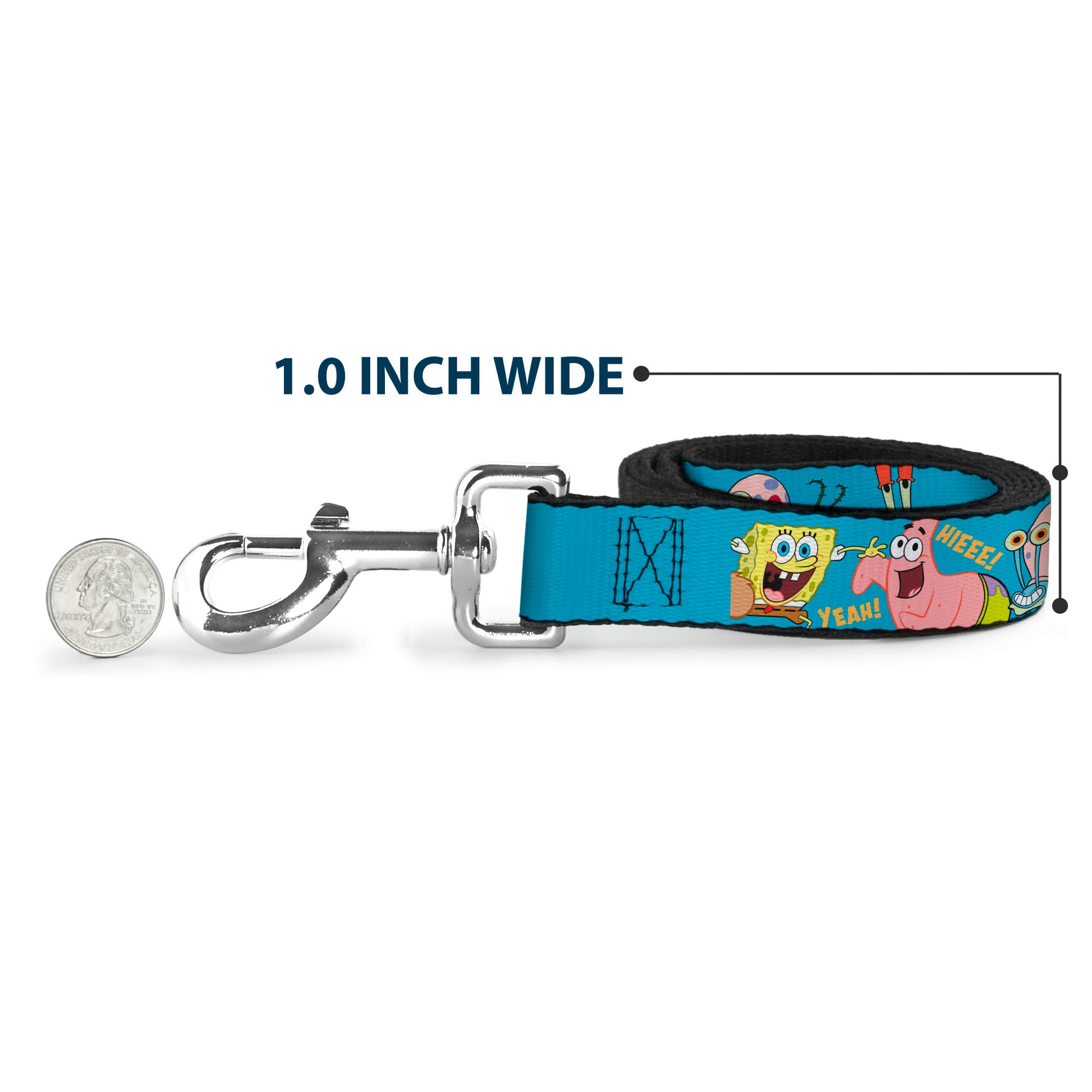 Dog Leash - SpongeBob SquarePants and Friends Poses Blue Dog Leashes SpongeBob SquarePants