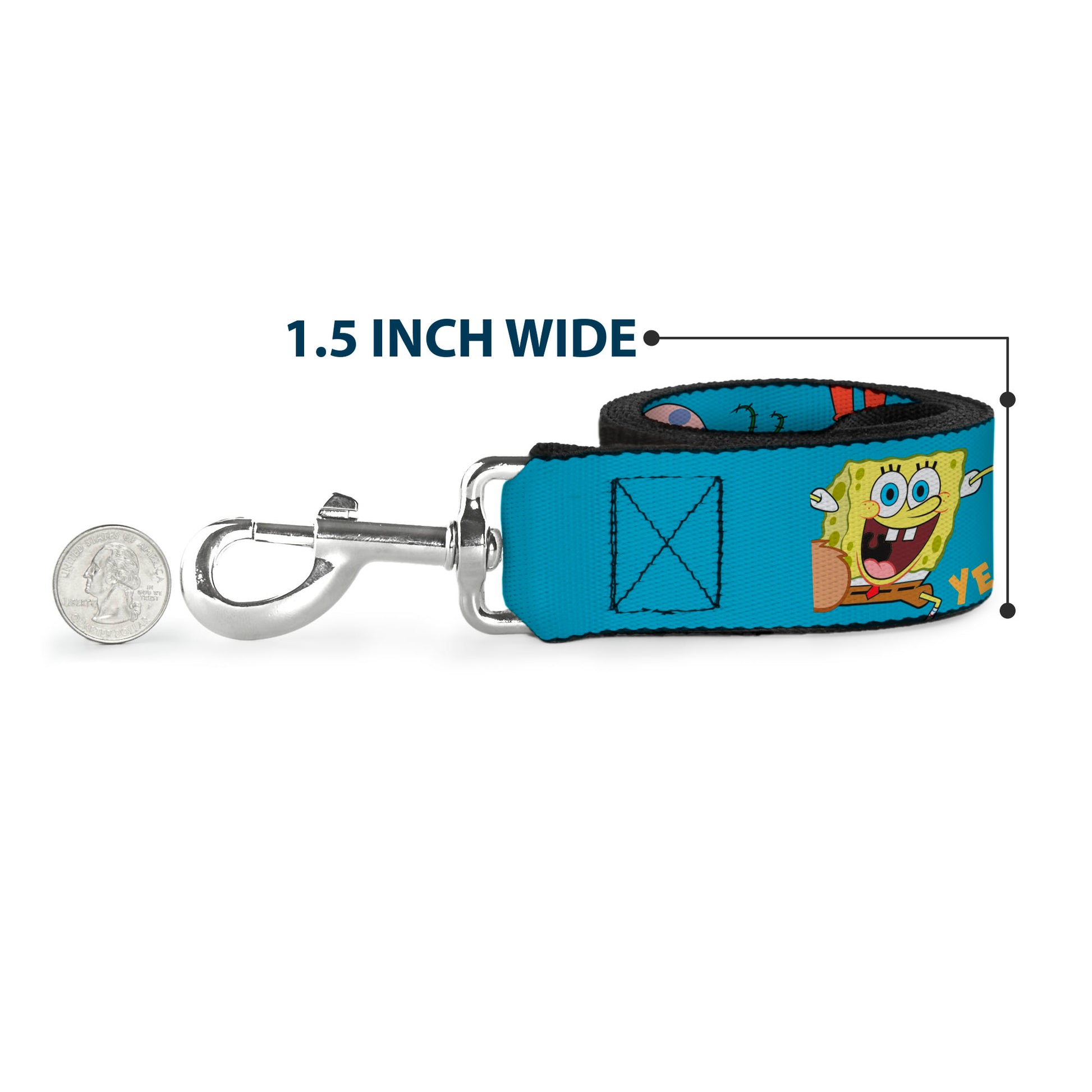 Dog Leash - SpongeBob SquarePants and Friends Poses Blue Dog Leashes SpongeBob SquarePants