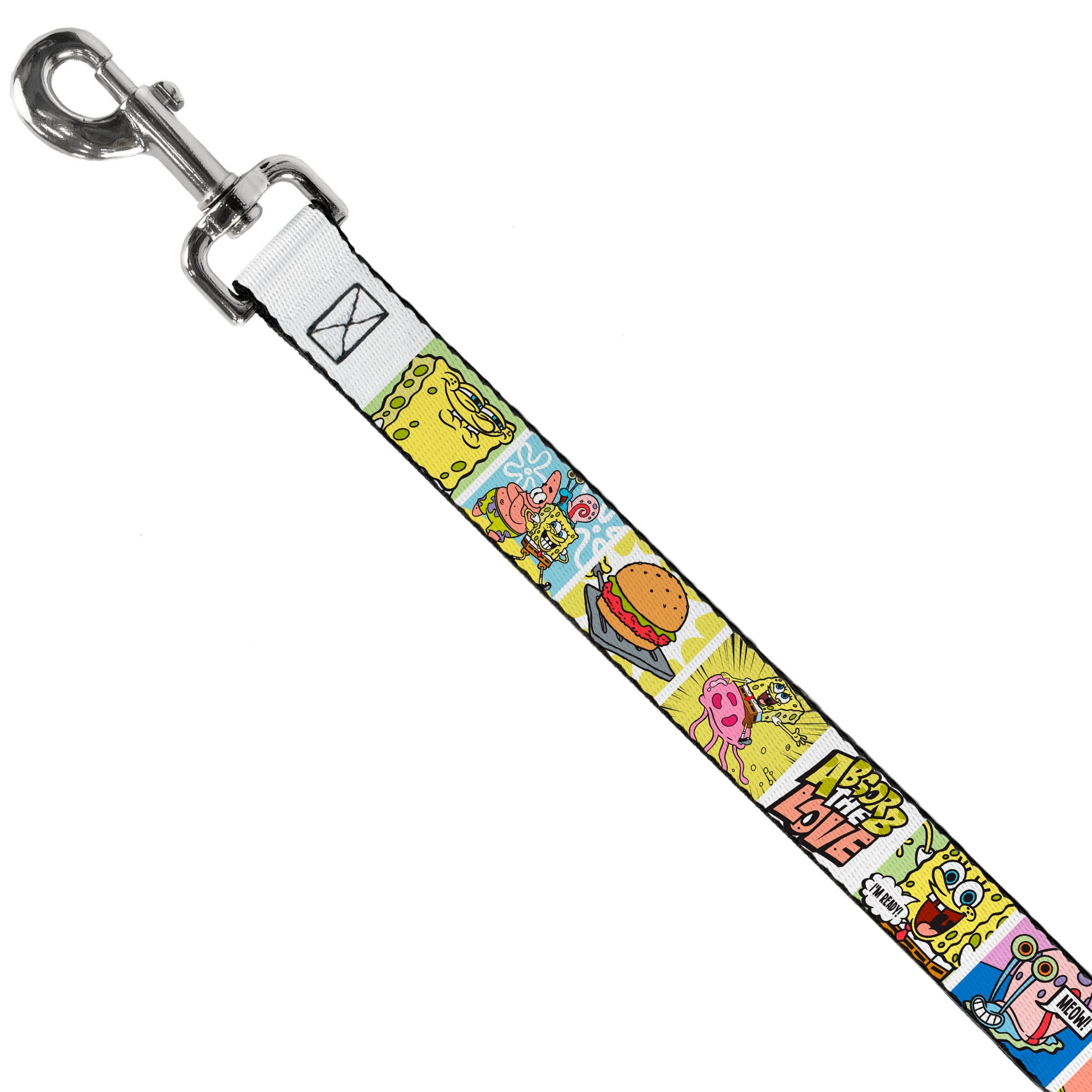 Dog Leash - SpongeBob and Friends ABSORB THE LOVE Pose and Icon Blocks Dog Leashes SpongeBob SquarePants