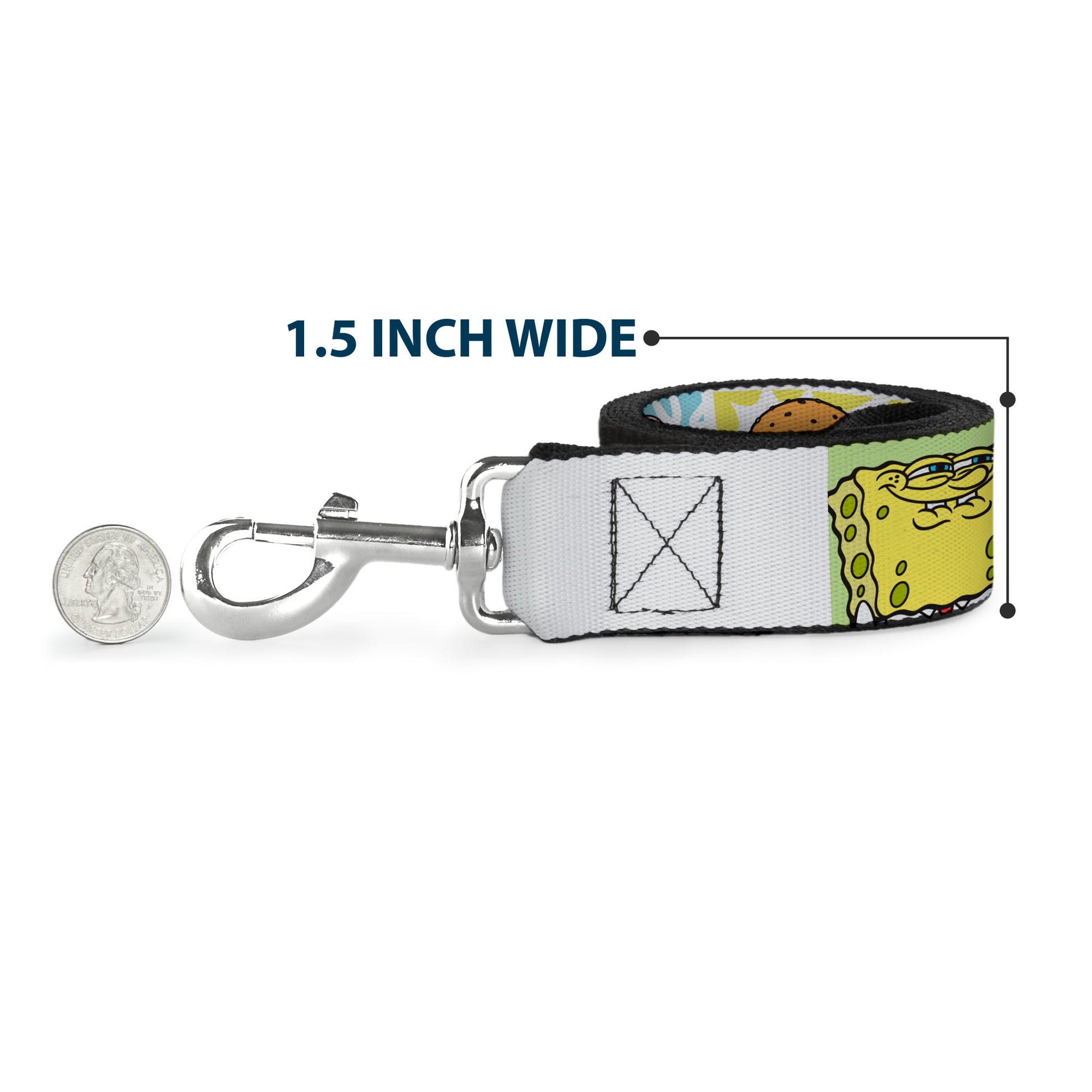 Dog Leash - SpongeBob and Friends ABSORB THE LOVE Pose and Icon Blocks Dog Leashes SpongeBob SquarePants