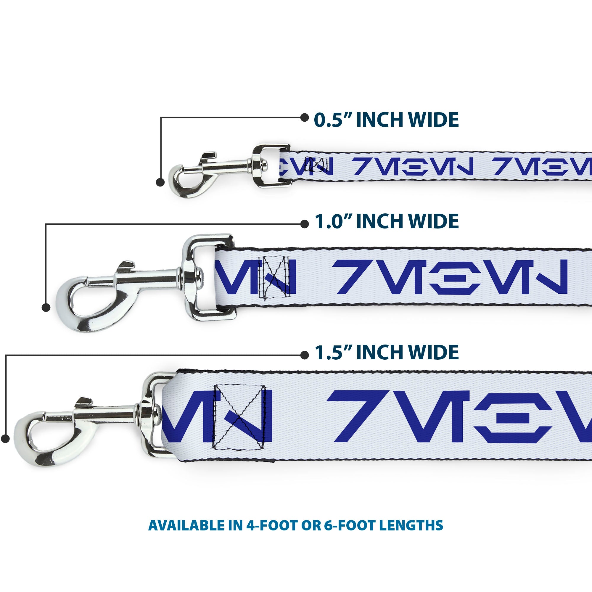 Dog Leash - Star Wars Aurebesh REBEL White/Blue Dog Leashes Star Wars