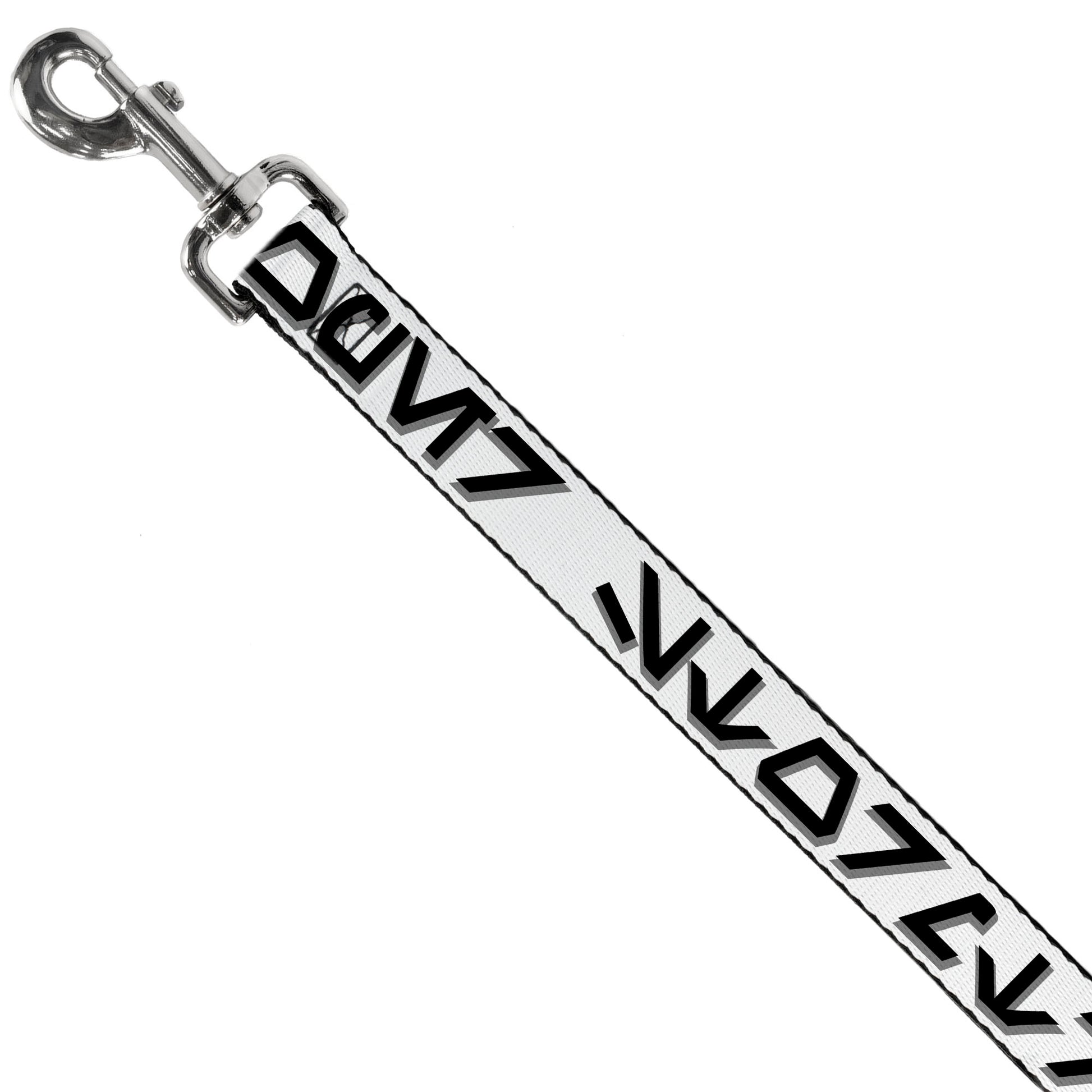 Dog Leash - Star Wars Aurebesh STORMTROOPER White/Gray/Black Dog Leashes Star Wars