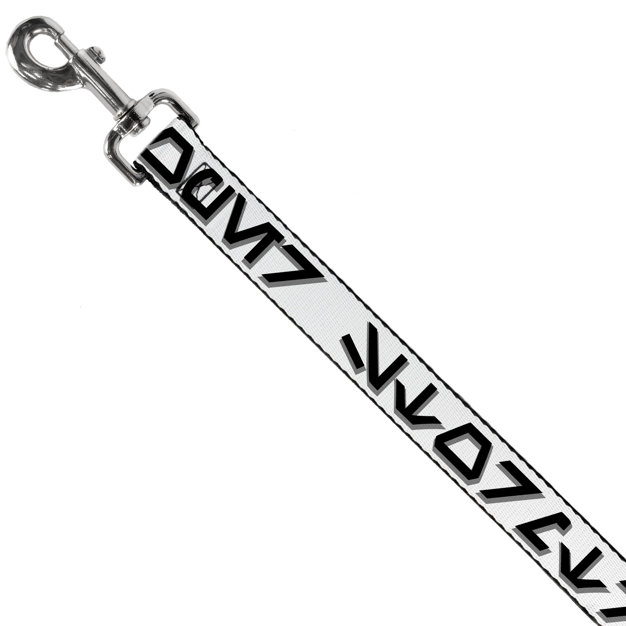 Dog Leash - Star Wars Aurebesh STORMTROOPER White/Gray/Black Dog Leashes Star Wars