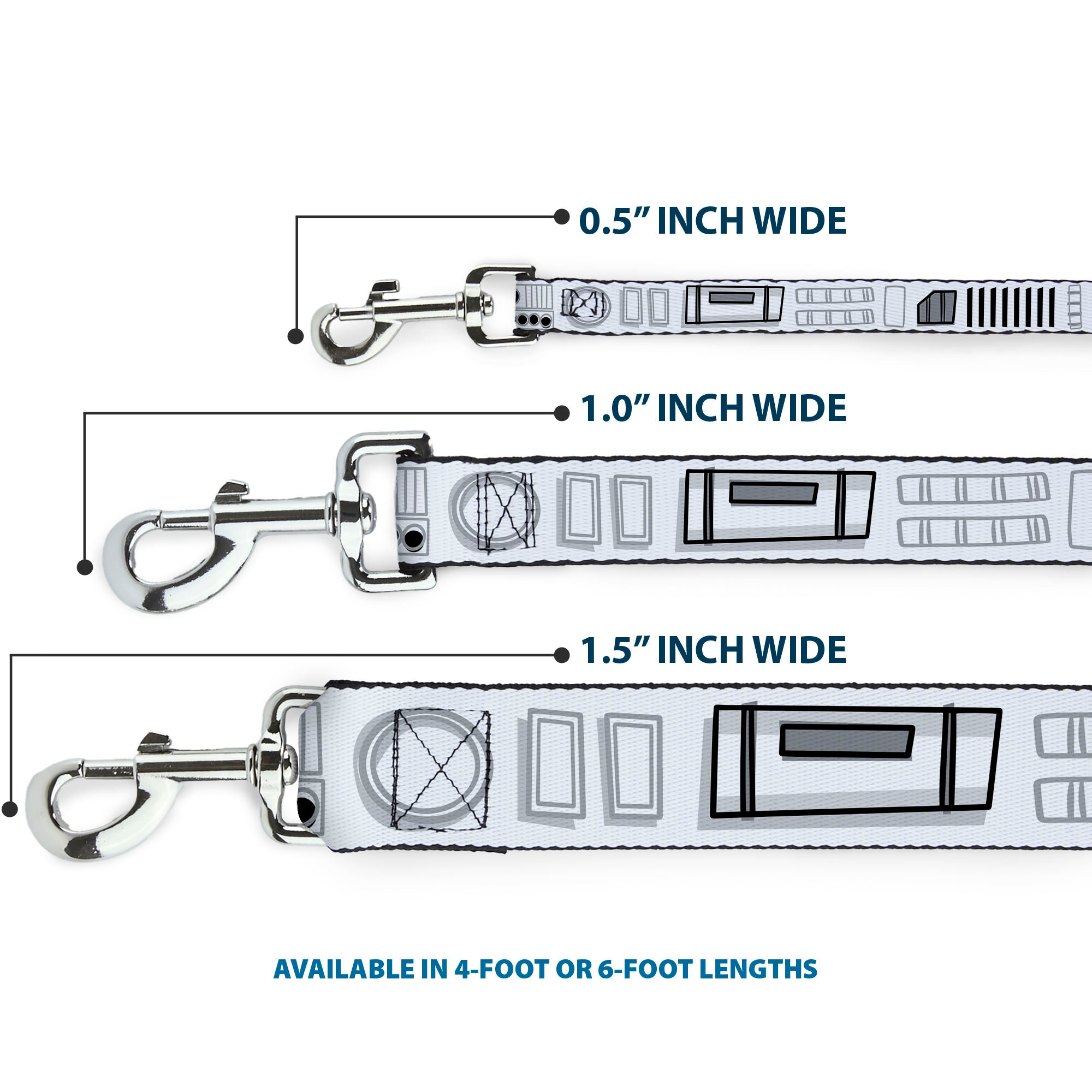 Dog Leash - Star Wars Stormtroopers Utility Belt2 Bounding White/Grays/Black Dog Leashes Star Wars