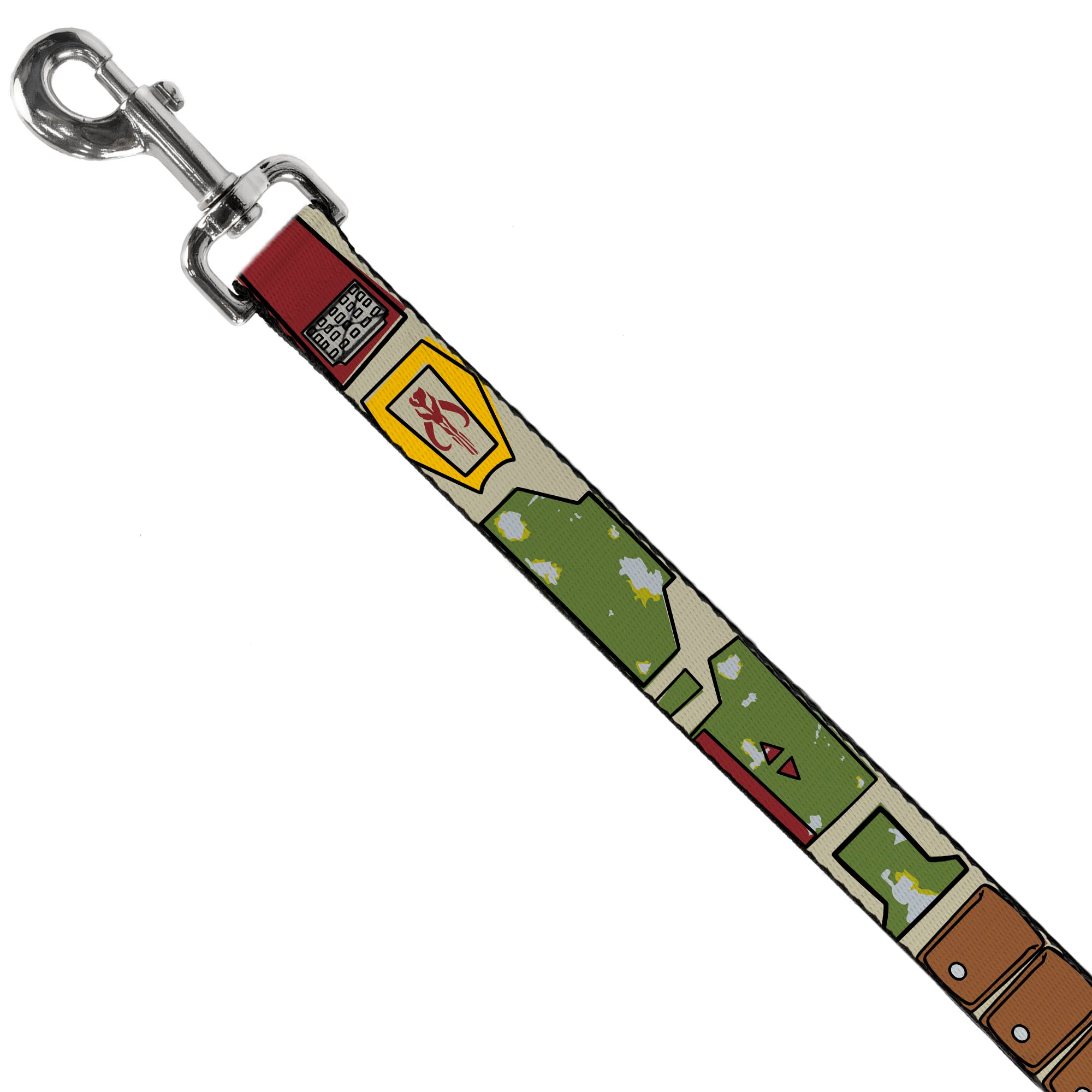 Dog Leash - Star Wars Boba Fett Utility Belt Bounding Tan Dog Leashes Star Wars
