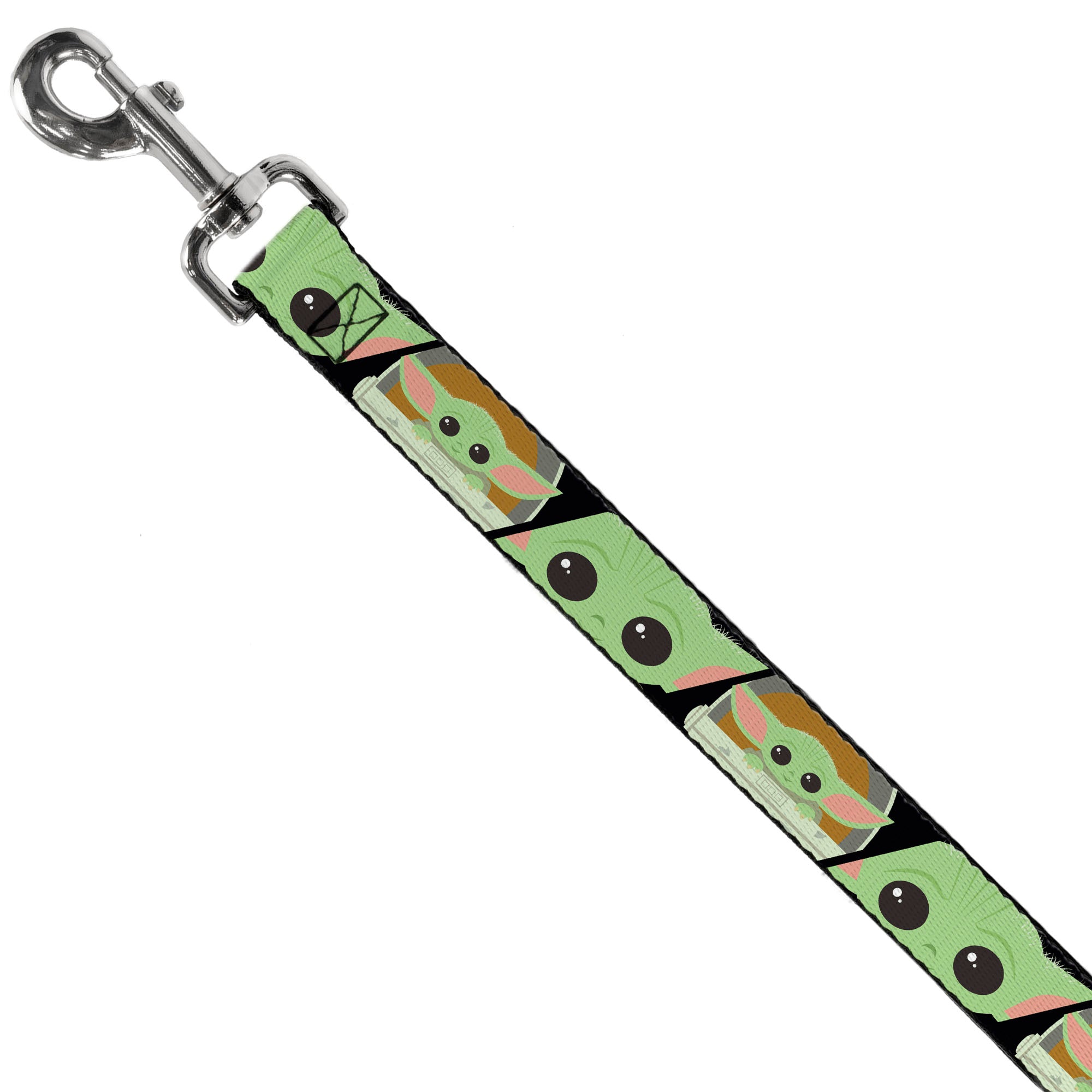 Dog Leash - Star Wars The Child Chibi Face Blocks Black Dog Leashes Star Wars