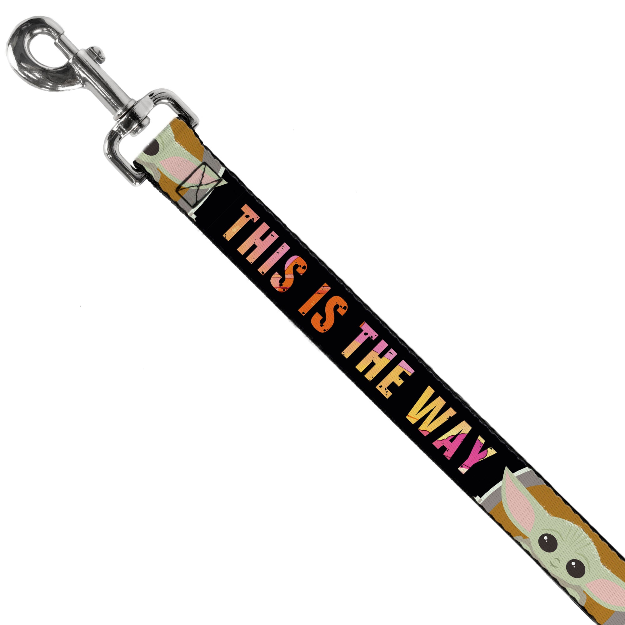 Dog Leash - Star Wars The Child Chibi Pod Pose THIS IS THE WAY Black/Multi Color Dog Leashes Star Wars