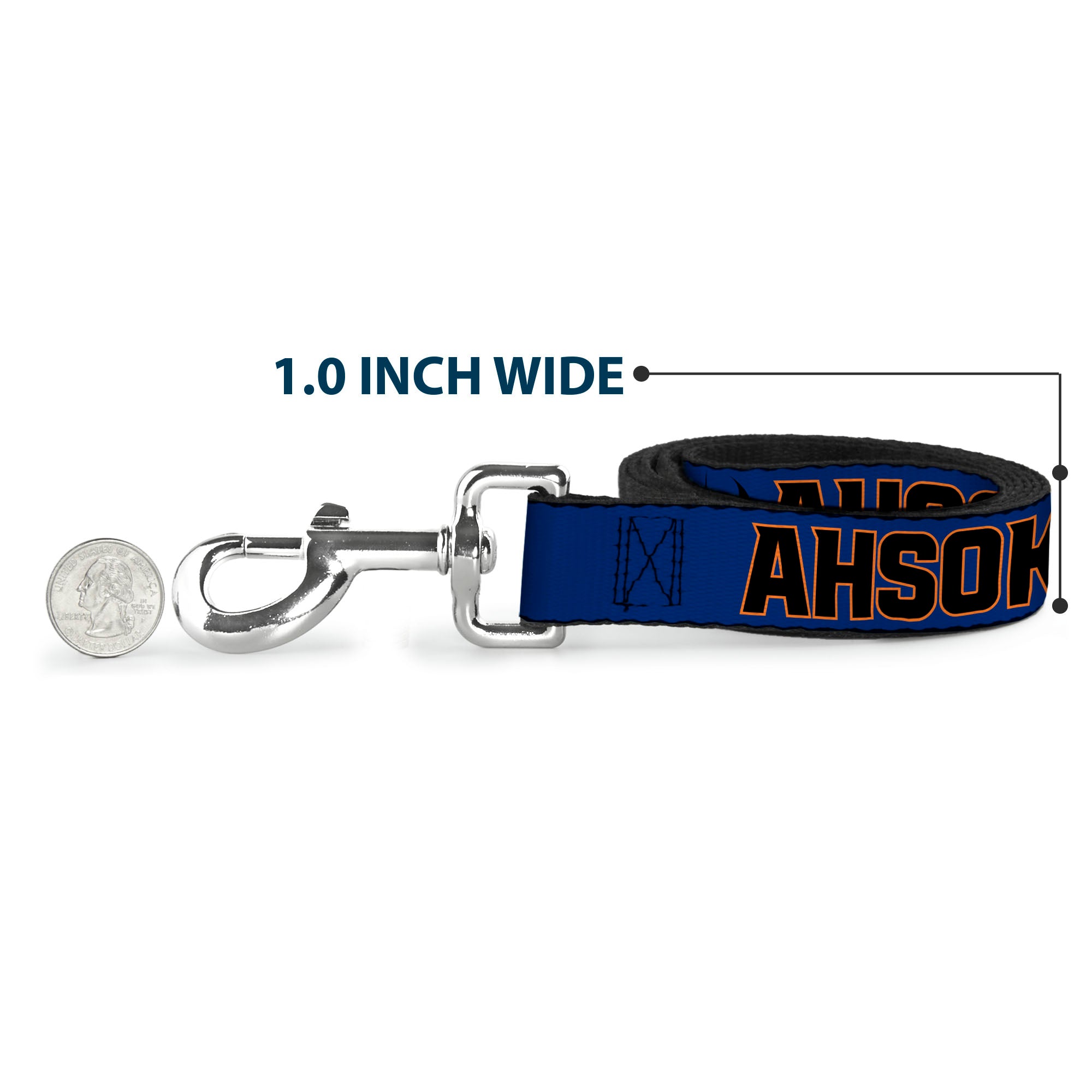 Dog Leash - Star Wars TANO AHSOKA Pose/Jedi Order Insignia Blues/Gray Dog Leashes Star Wars