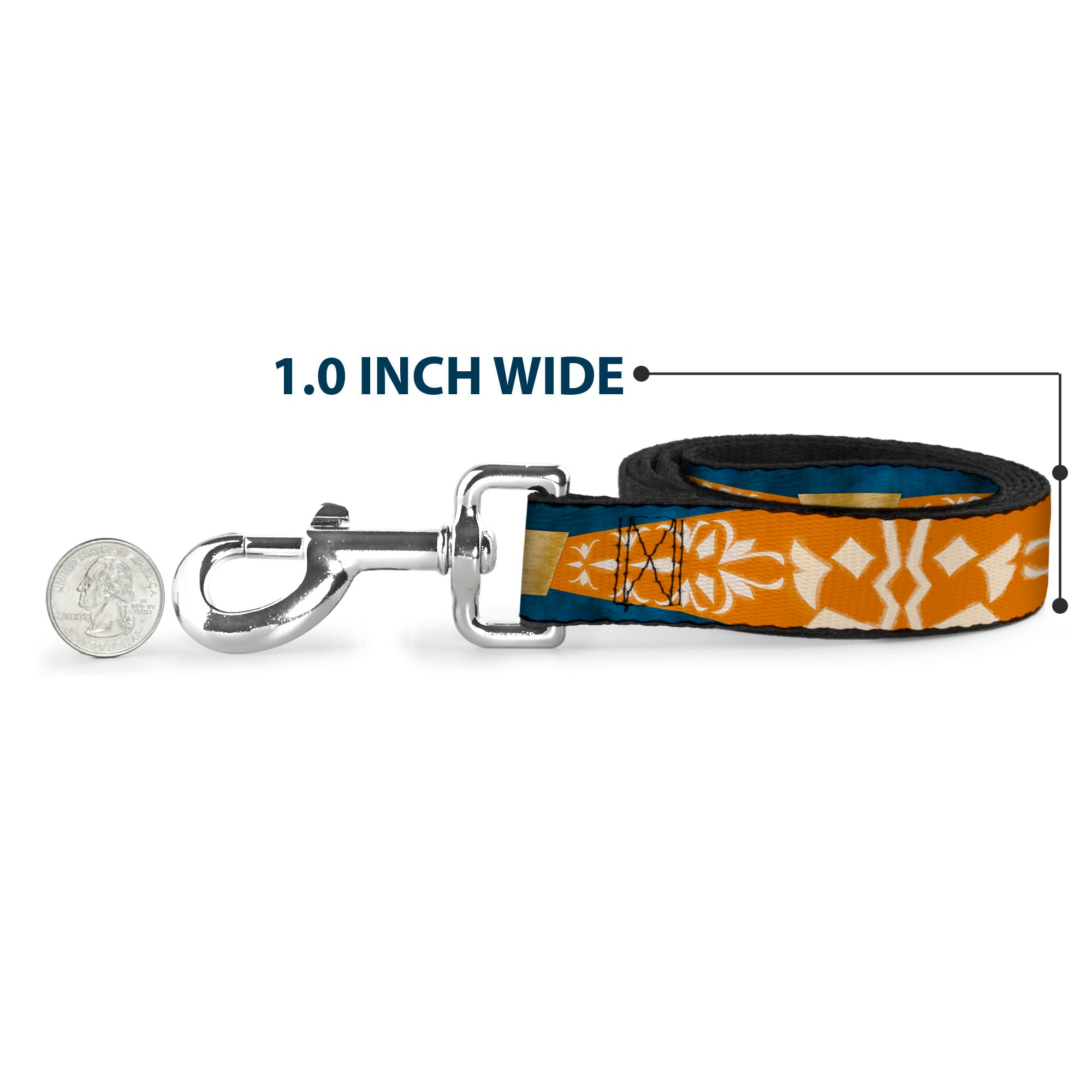Dog Leash - Star Wars Clone Wars Ahsoka Tano Bounding Elements Blues/Orange Dog Leashes Star Wars