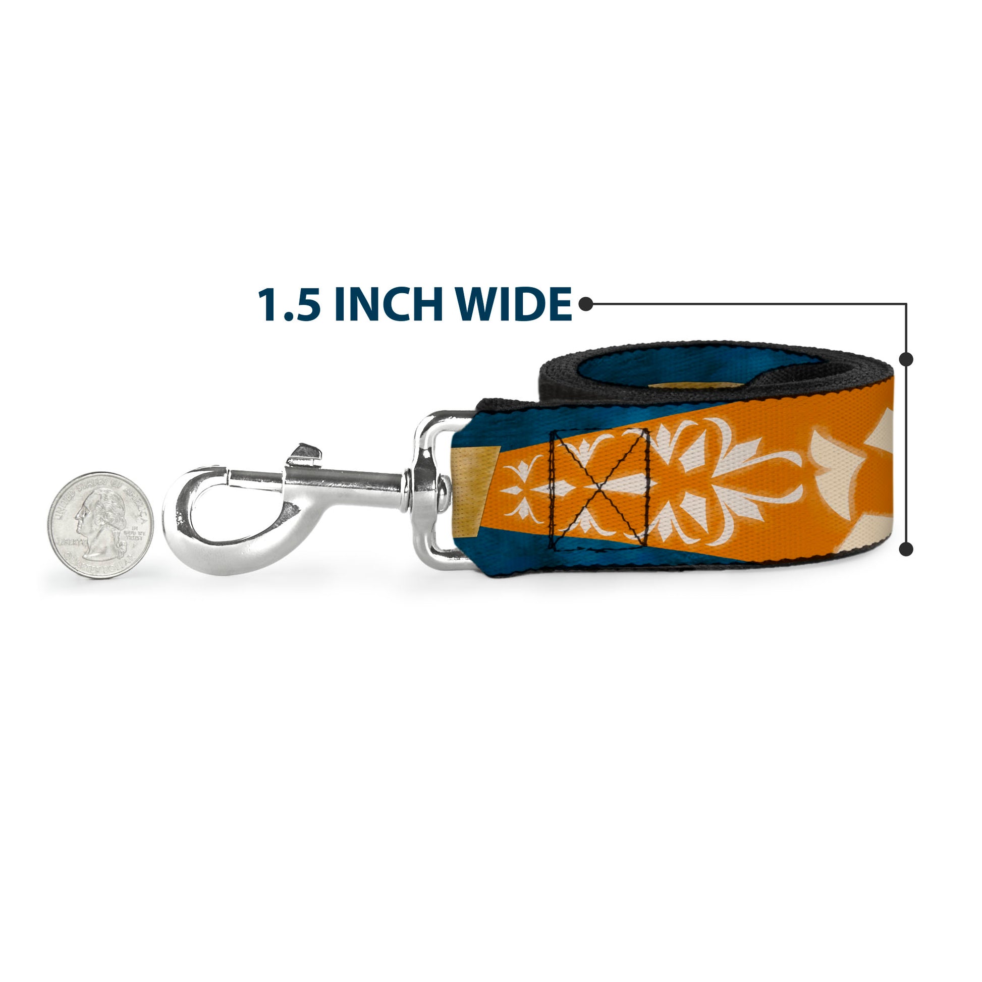 Dog Leash - Star Wars Clone Wars Ahsoka Tano Bounding Elements Blues/Orange Dog Leashes Star Wars
