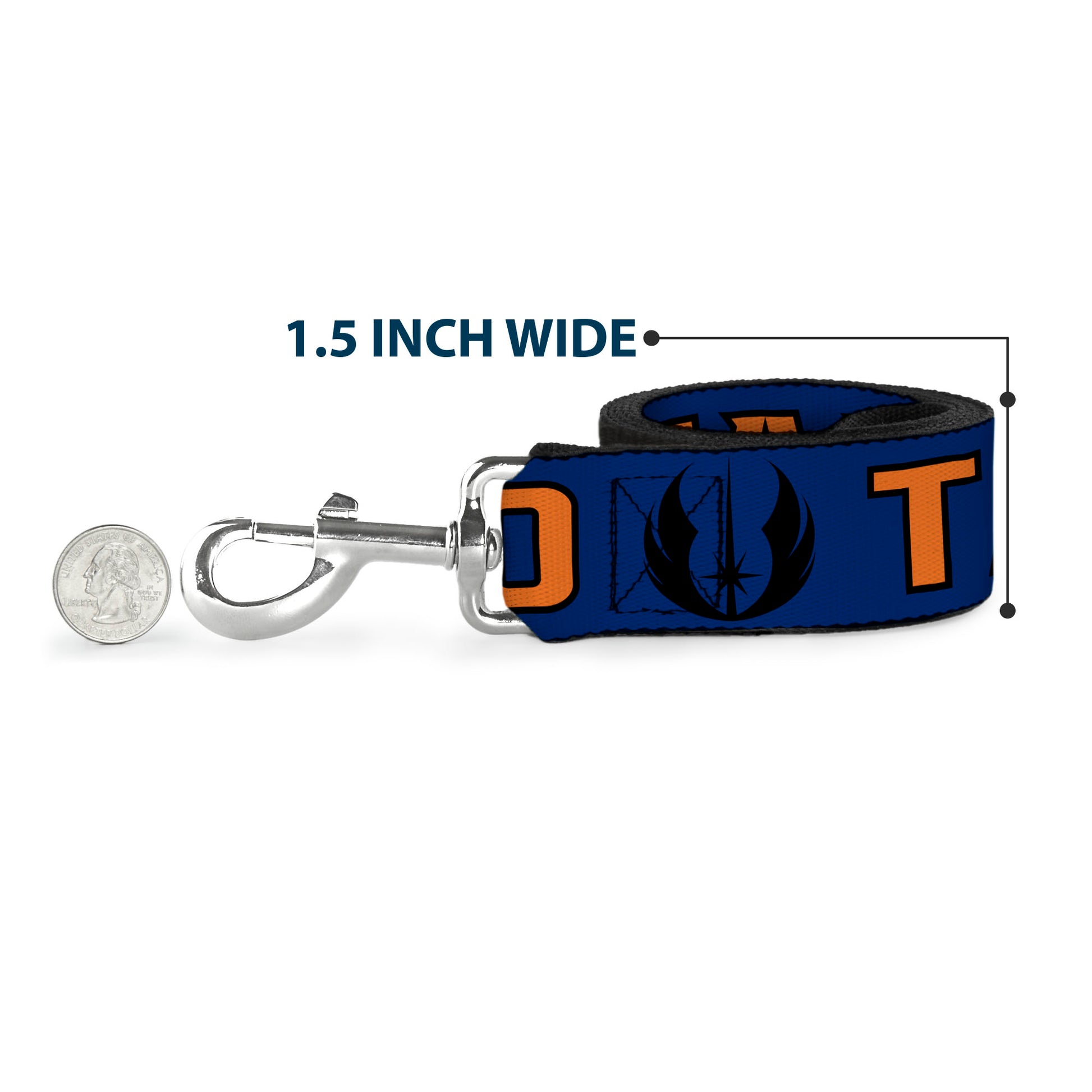 Dog Leash - Star Wars Jedi Order Insignia/TANO Text Blues/Orange Dog Leashes Star Wars