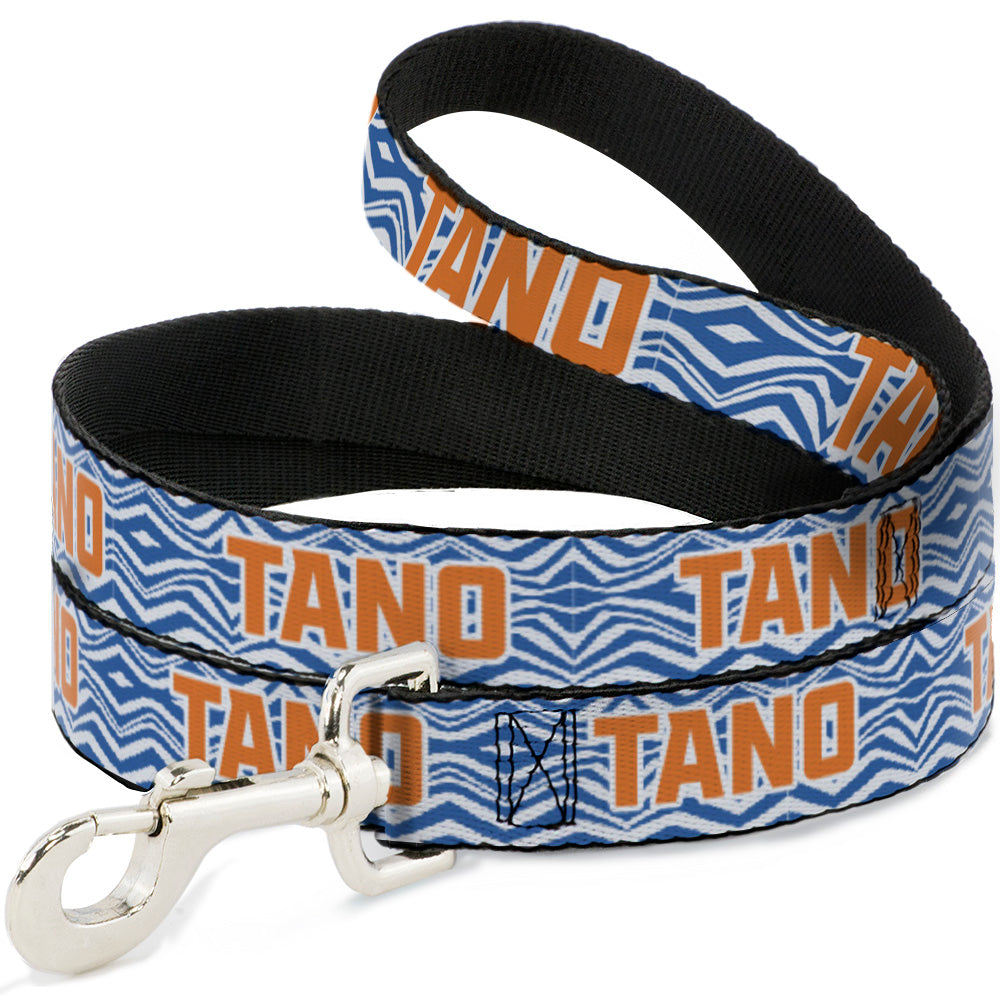 Dog Leash - Star Wars The Clone Wars Ahsoka TANO Text Waves White/Blue/Orange Dog Leashes Star Wars