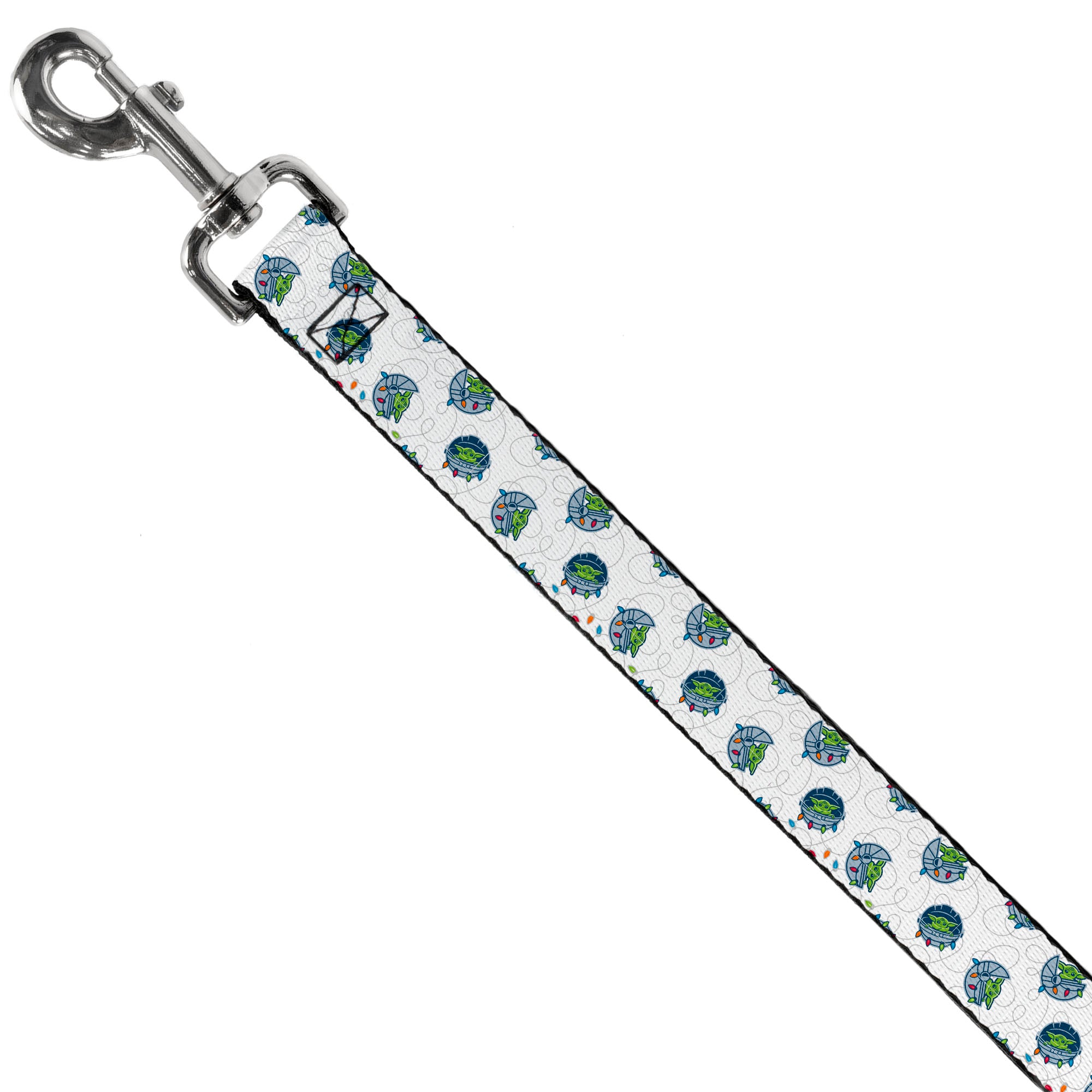 Dog Leash - Star Wars The Child Holiday Carriage Pod Scattered White/Gray Dog Leashes Star Wars