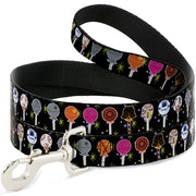 Dog Leash - Star Wars Festive Lollipop Icons Black/Multi Color Dog Leashes Star Wars
