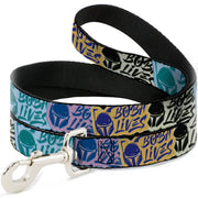 Dog Leash - Boba Fett BOBA LIVES Graffiti Stacked Multi Color Dog Leashes Star Wars