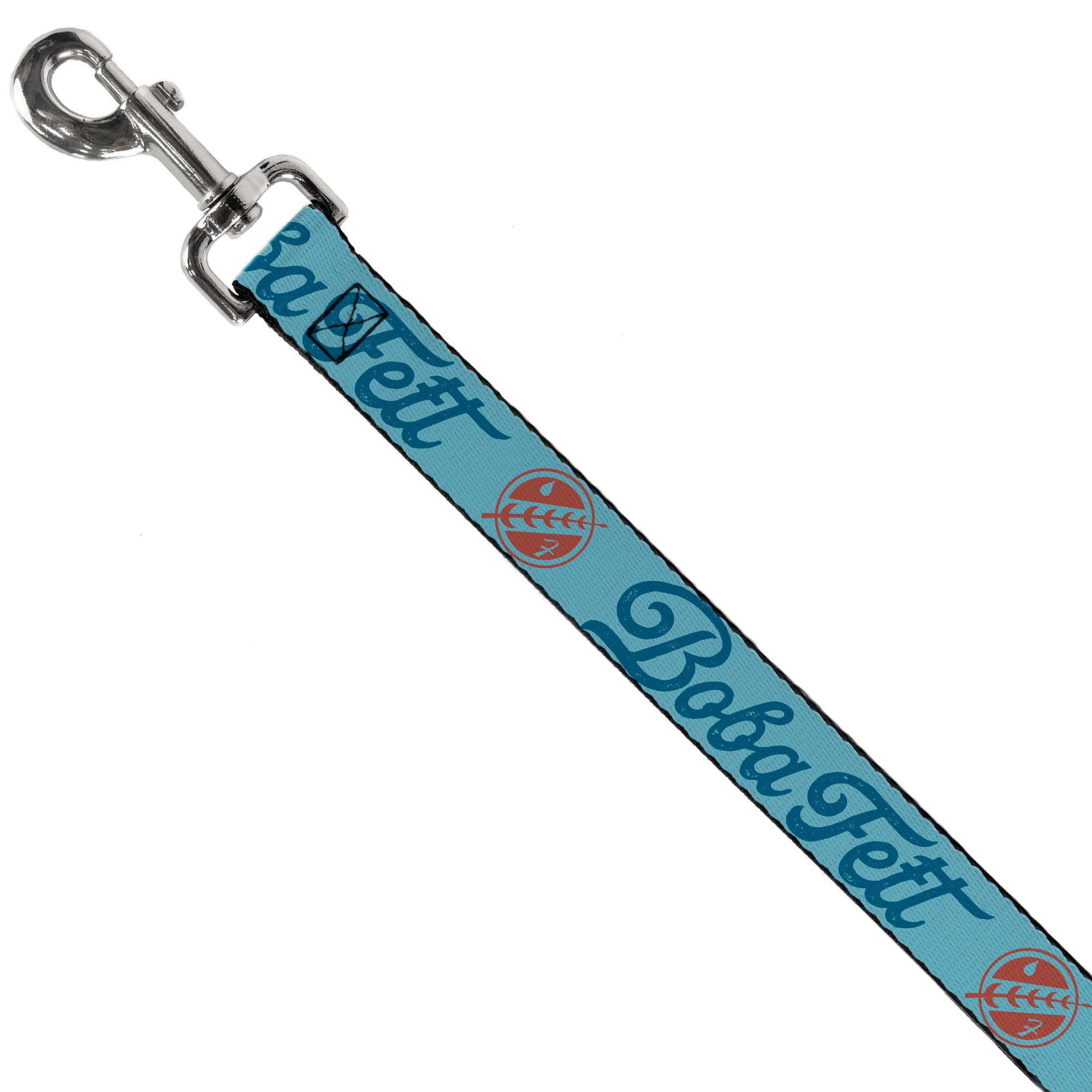 Dog Leash - Star Wars BOBA FETT Script and Logo Blues/Red Dog Leashes Star Wars