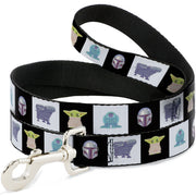 Dog Leash - Star Wars Mandalorian 4-Character Pose Blocks Dog Leashes Star Wars