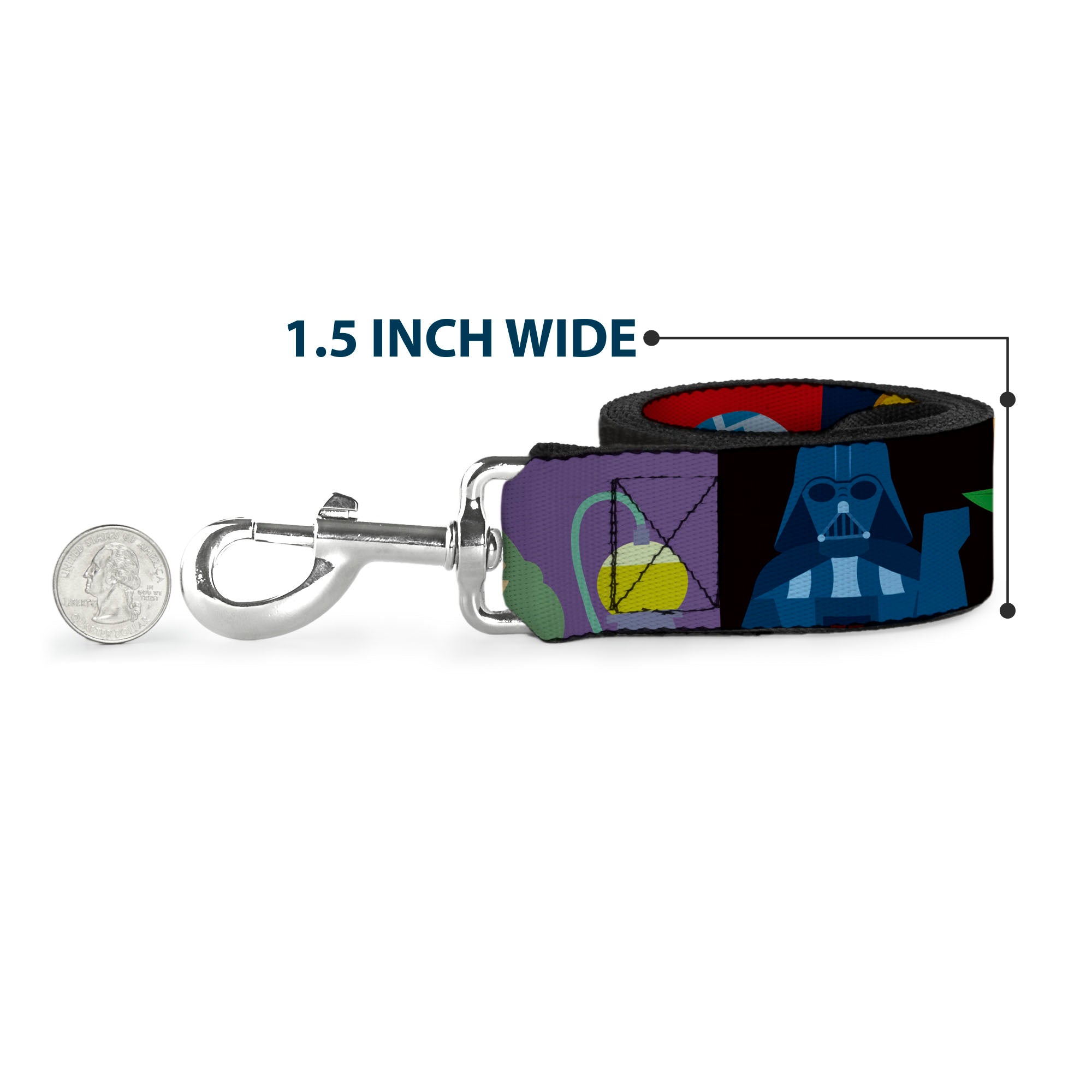 Dog Leash - Star Wars Classic 16-Character Pose Blocks Multi Color Dog Leashes Star Wars